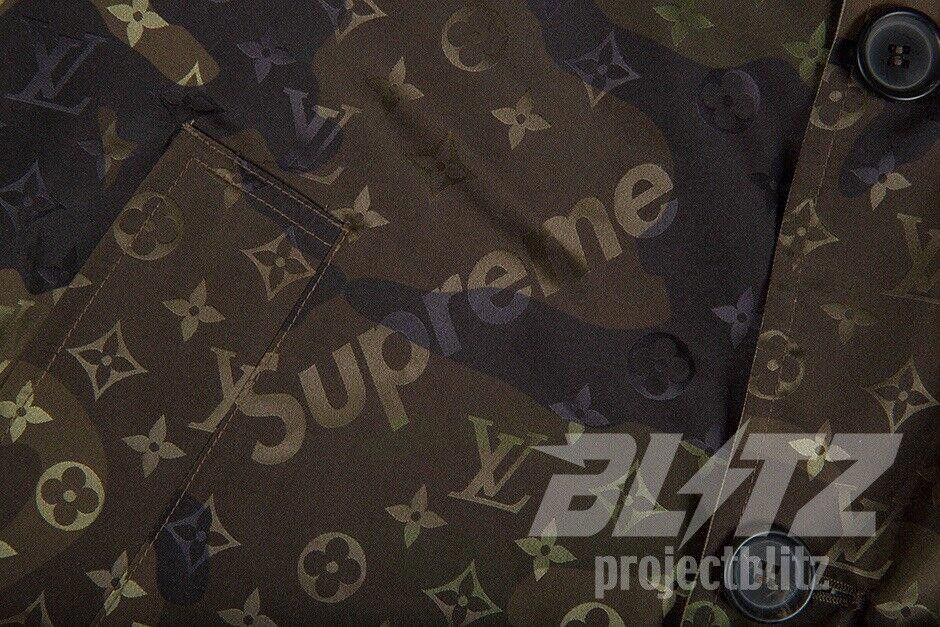 Louis Vuitton 2017 SUPREME X LOUIS VUITTON REVERSIBLE TRENCH COAT JACKET Size US L / EU 52-54 / 3 - 3 Thumbnail