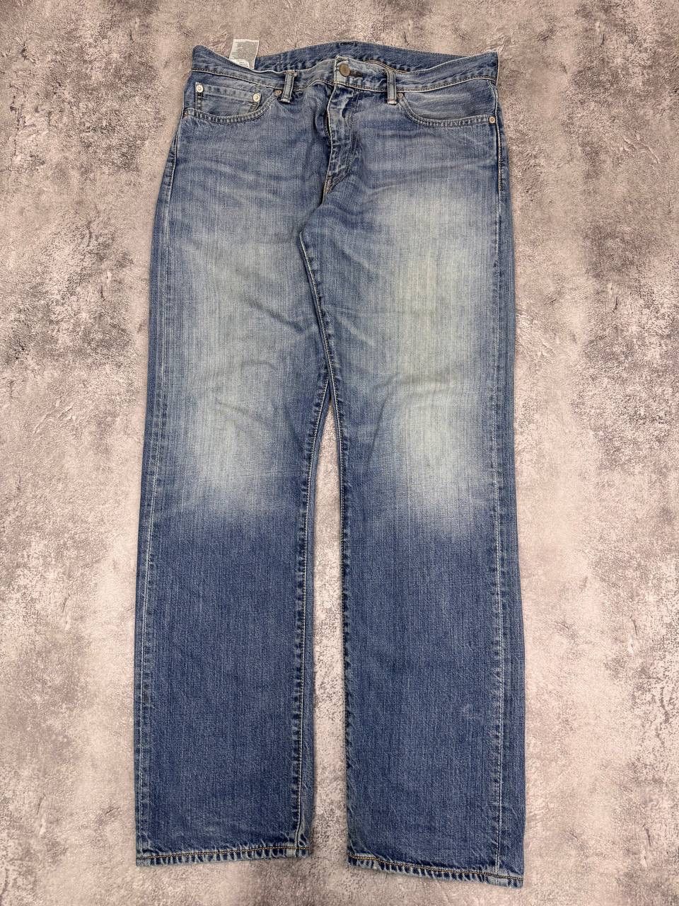 Levi's Levi's 504 Men's Blue Jeans Straight Fit Size 34 Size US 34 / EU 50 - 4 Thumbnail