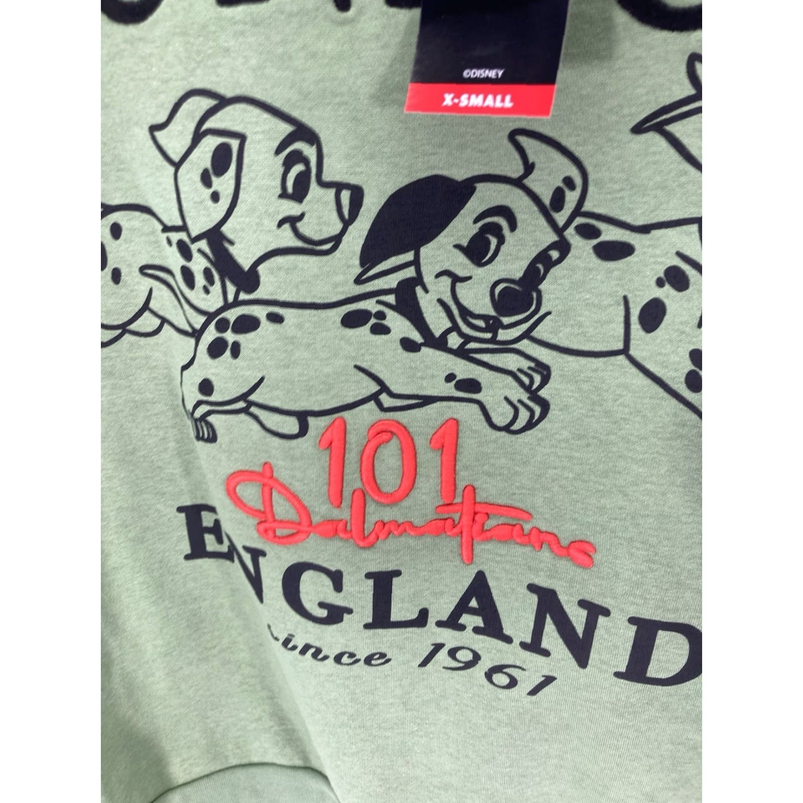 Disney Disney Sweatshirt Women XS Green London 101 Dalmatians Pullover NWT Crew Neck Long Sleeve Pullover Shirt Size XS / US 0-2 / IT 36-38 - 5 Thumbnail