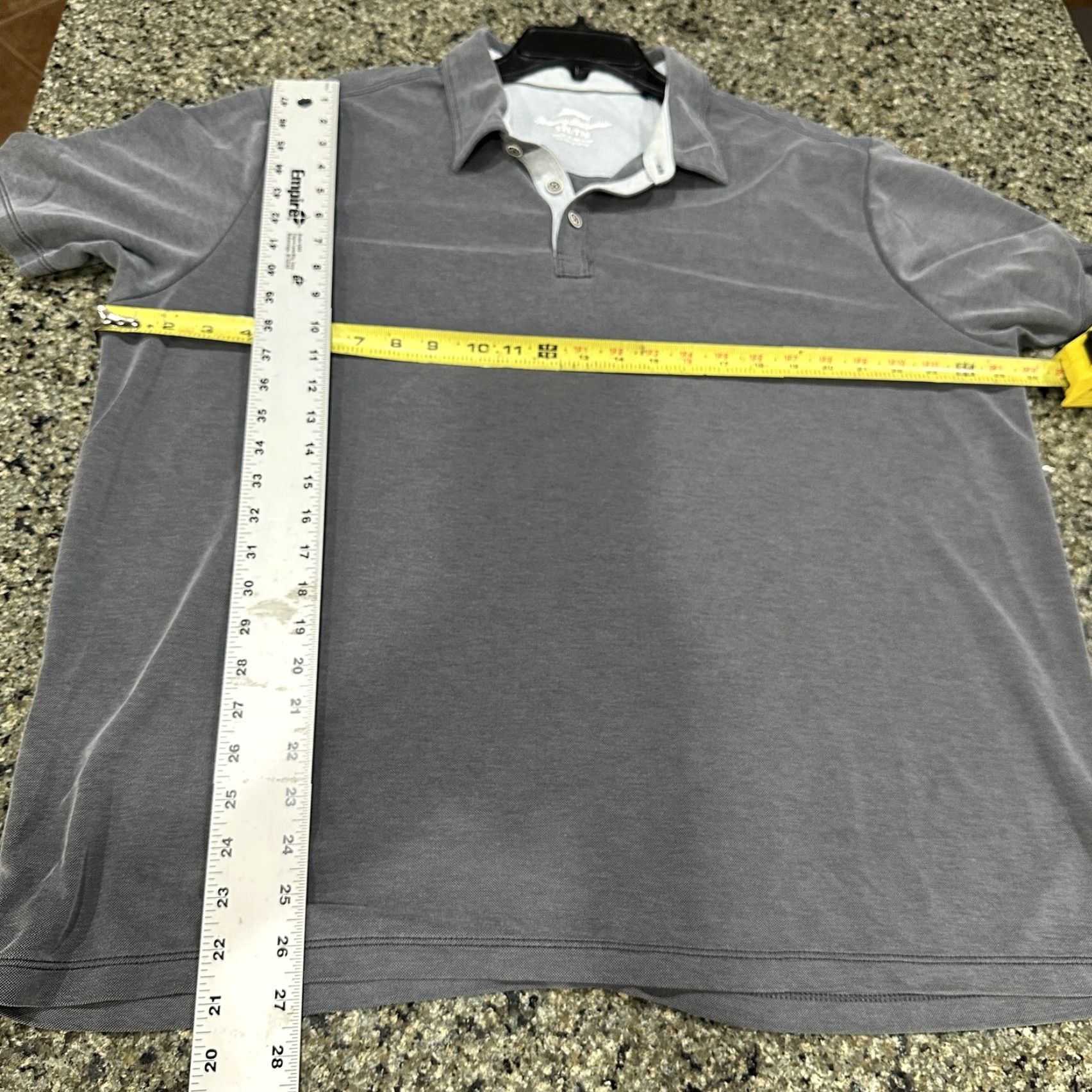 Tommy Bahama Tommy Bahama Polo Shirt Men 2XL Gray Short Sleeve Collared Casual Lightweight Lyocell Polyester Size US XXL / EU 58 / 5 - 4 Thumbnail