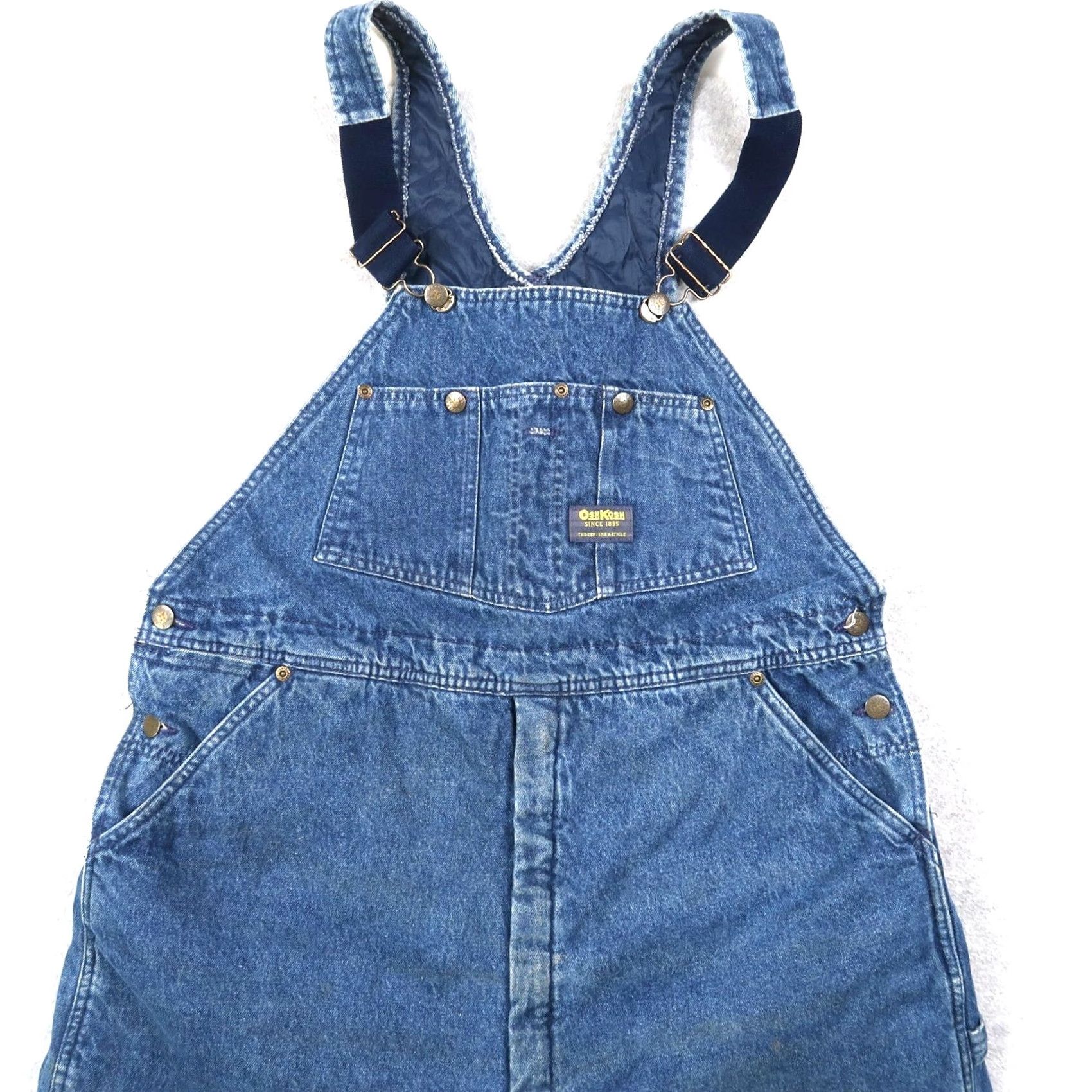 Vintage VINTAGE OshKosh B’Gosh Denim Overalls Mens 38x32 Blue 5-Pocket Denim Insulated USA 80s 90s Size US 38 / EU 54 - 3 Thumbnail