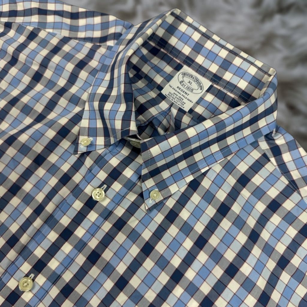slim fit dress slacks Brooks Brothers Regular Fit Stretch Cotton Non-Iron Oxford Polo Button Down  Collar: Black Watch – Craig Reagin Clothiers main image 1