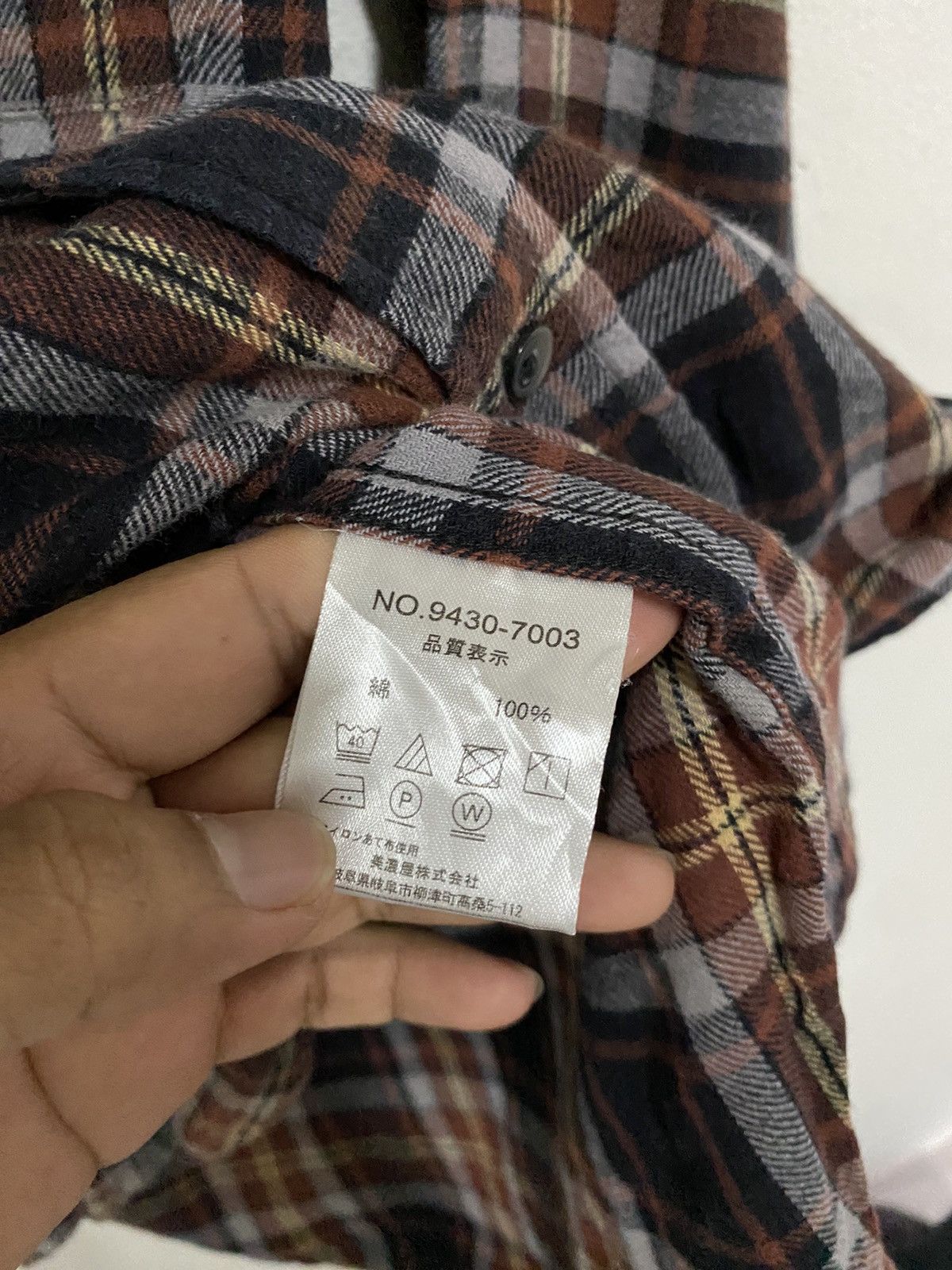 Japanese Brand × Vintage Vintage Clothes Luck Plaid Tartan Flannel Shirt Size US S / EU 44-46 / 1 - 5 Thumbnail