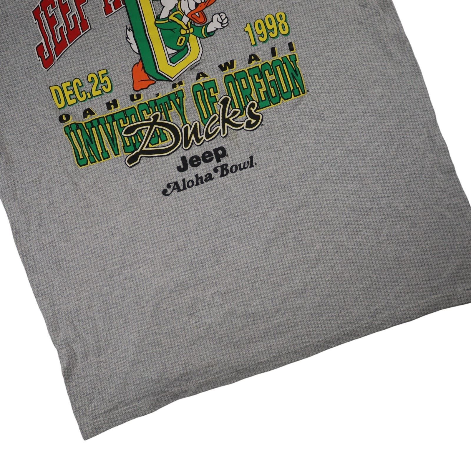 NCAA × Vintage Vintage 1998 University of Oregon Aloha Bowl Graphic T Shirt Size US XXL / EU 58 / 5 - 3 Thumbnail