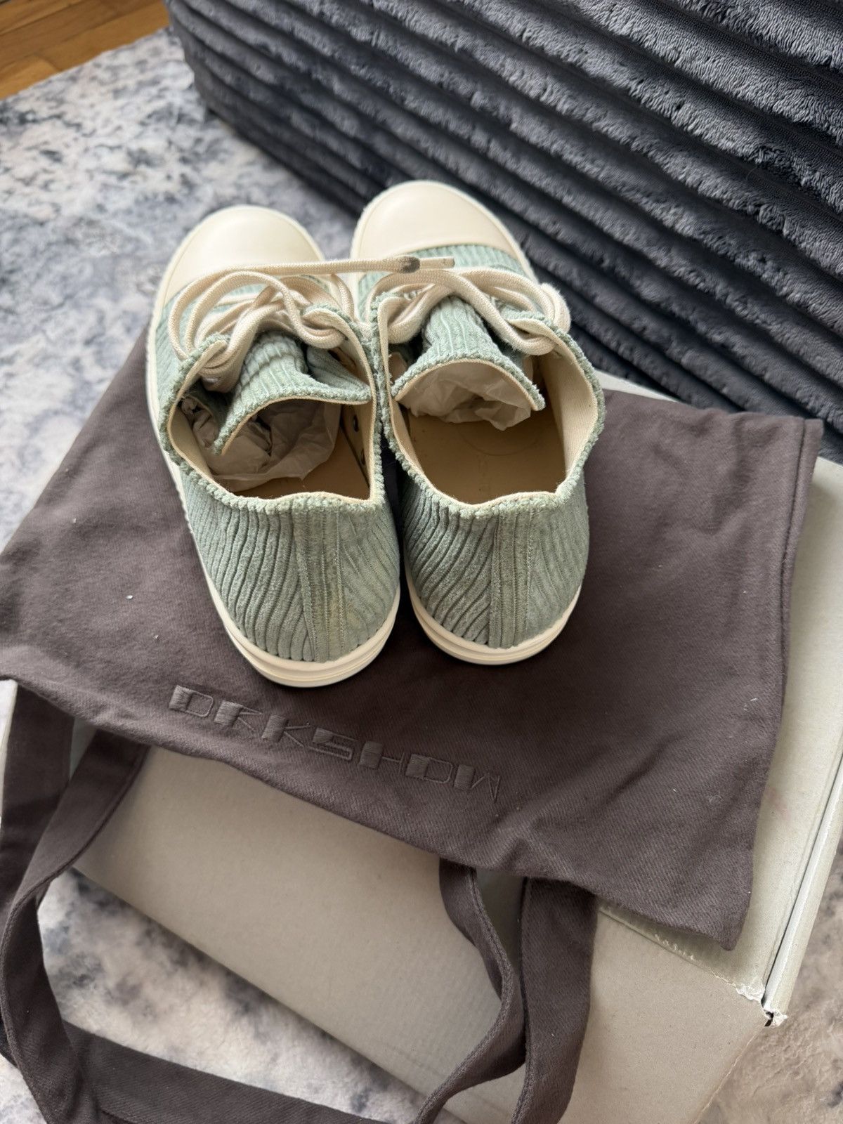 Rick Owens Green corduroy rick owens Size US 7 / EU 40 - 5 Thumbnail
