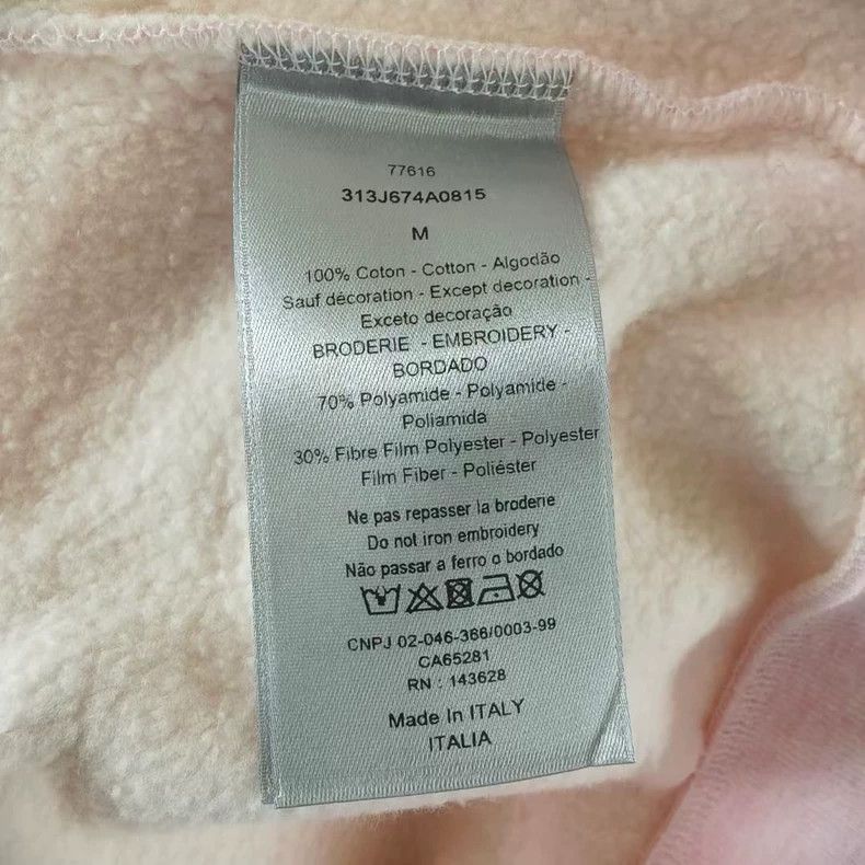 Dior dior logo embroidered sweatshirt in pink Size US M / EU 48-50 / 2 - 4 Thumbnail