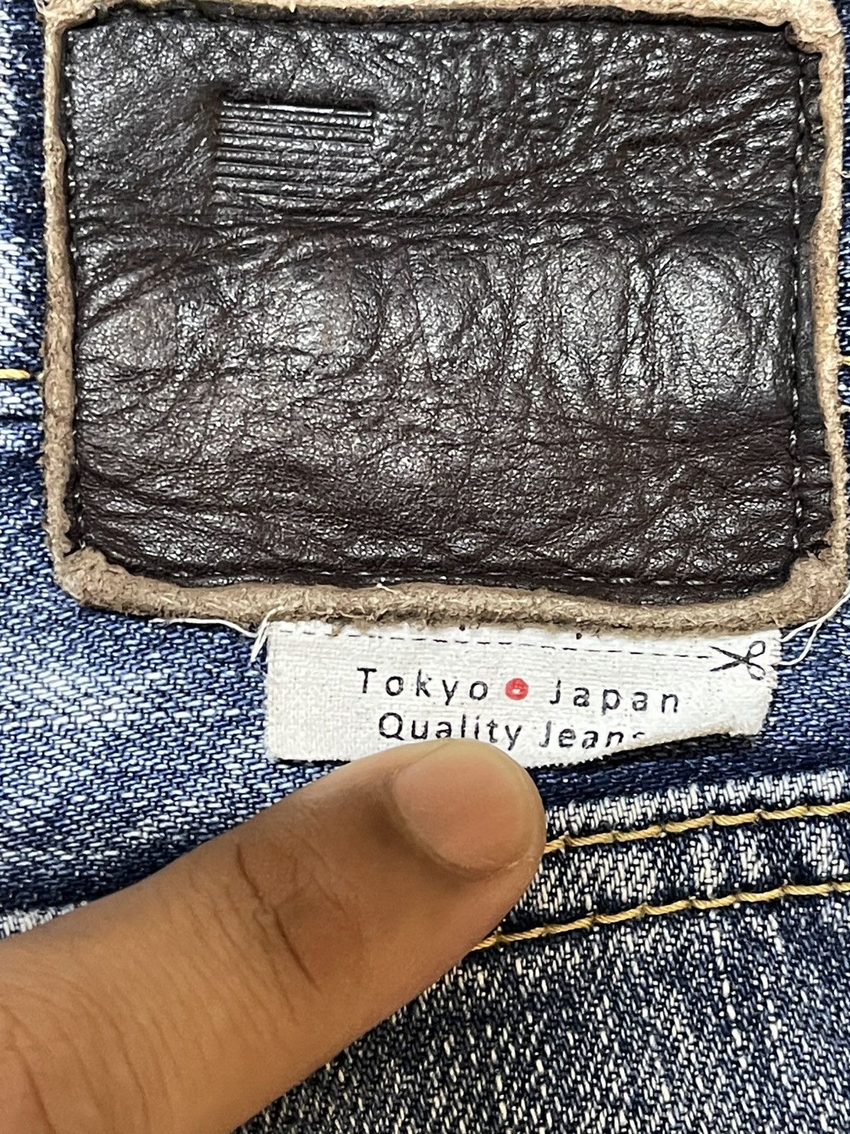 Edwin Vintage Japan Edwin Blue Faded Wash Distress Loose Jeans Size US 32 / EU 48 - 9 Thumbnail