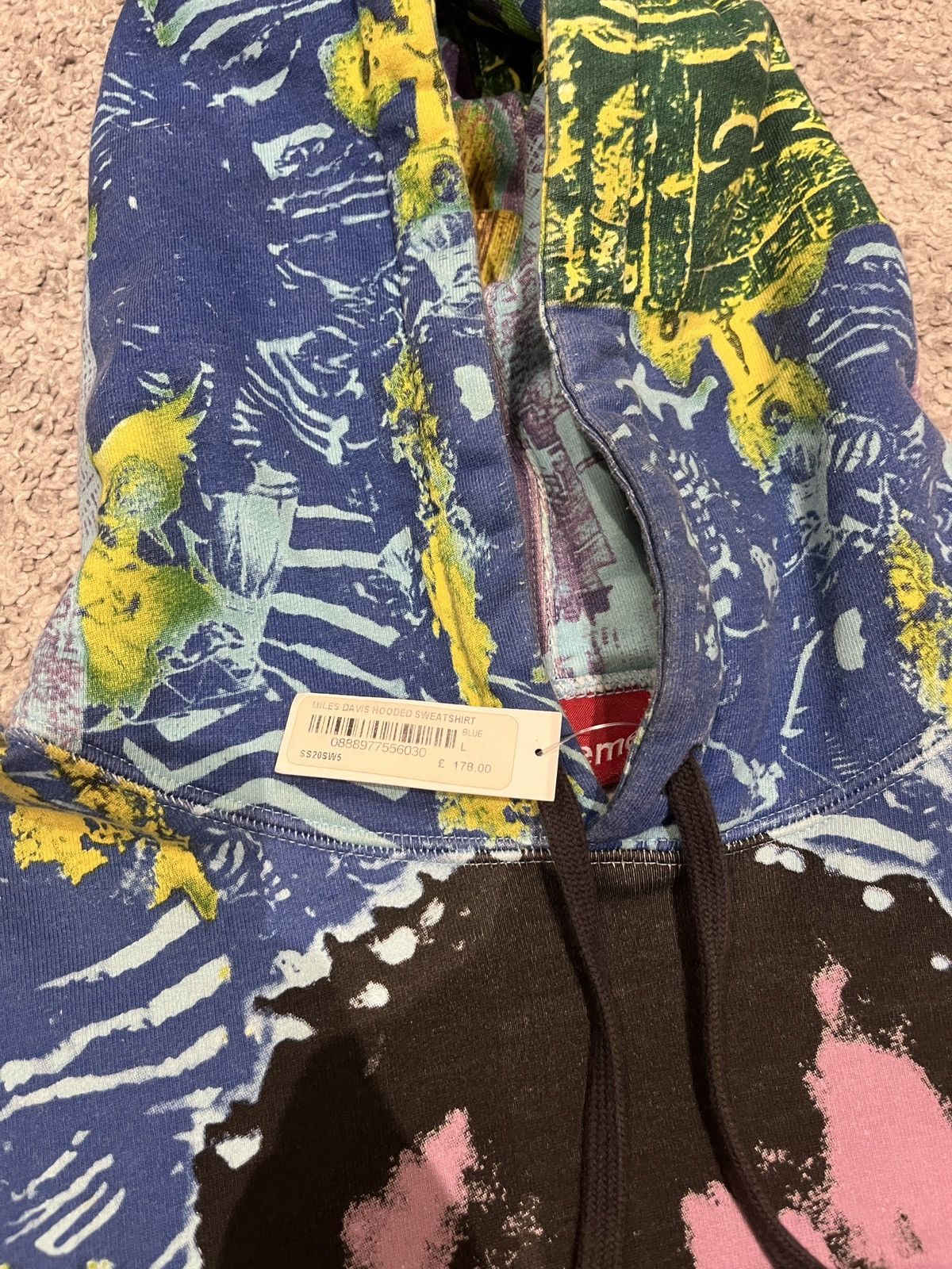 Supreme Supreme Miles Davis Hoodie Sweatshirt Blue Size US L / EU 52-54 / 3 - 3 Thumbnail
