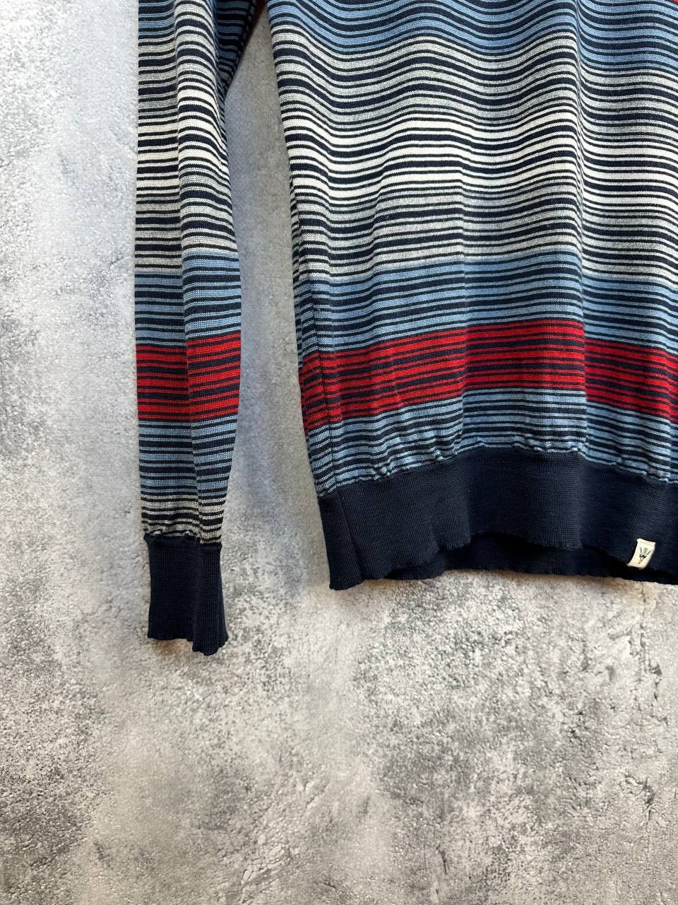 John Smedley John Smedley Merino Wool Striped Polo LS Sweater Jumper Size US S / EU 44-46 / 1 - 6 Thumbnail
