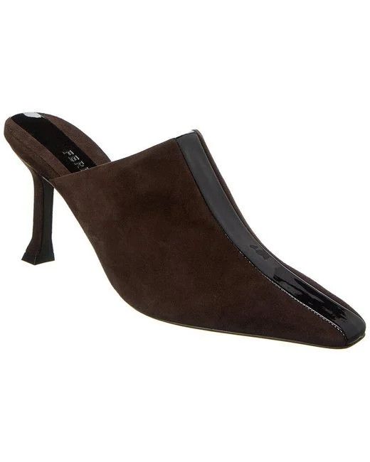 Salvatore Ferragamo o1s1rm0724 Sophye Leather Mules in Chocolate Brown Size US 7.5 / IT 37.5 - 1 Thumbnail