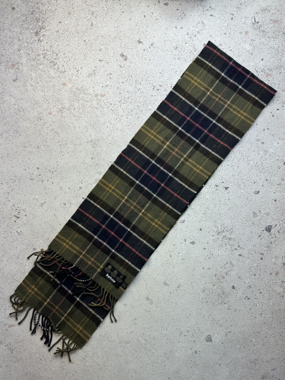 Barbour × Vintage Vintage Barbour Scarf 90s Street Wear Y2K Casual Kanye Style Size ONE SIZE - 5 Thumbnail