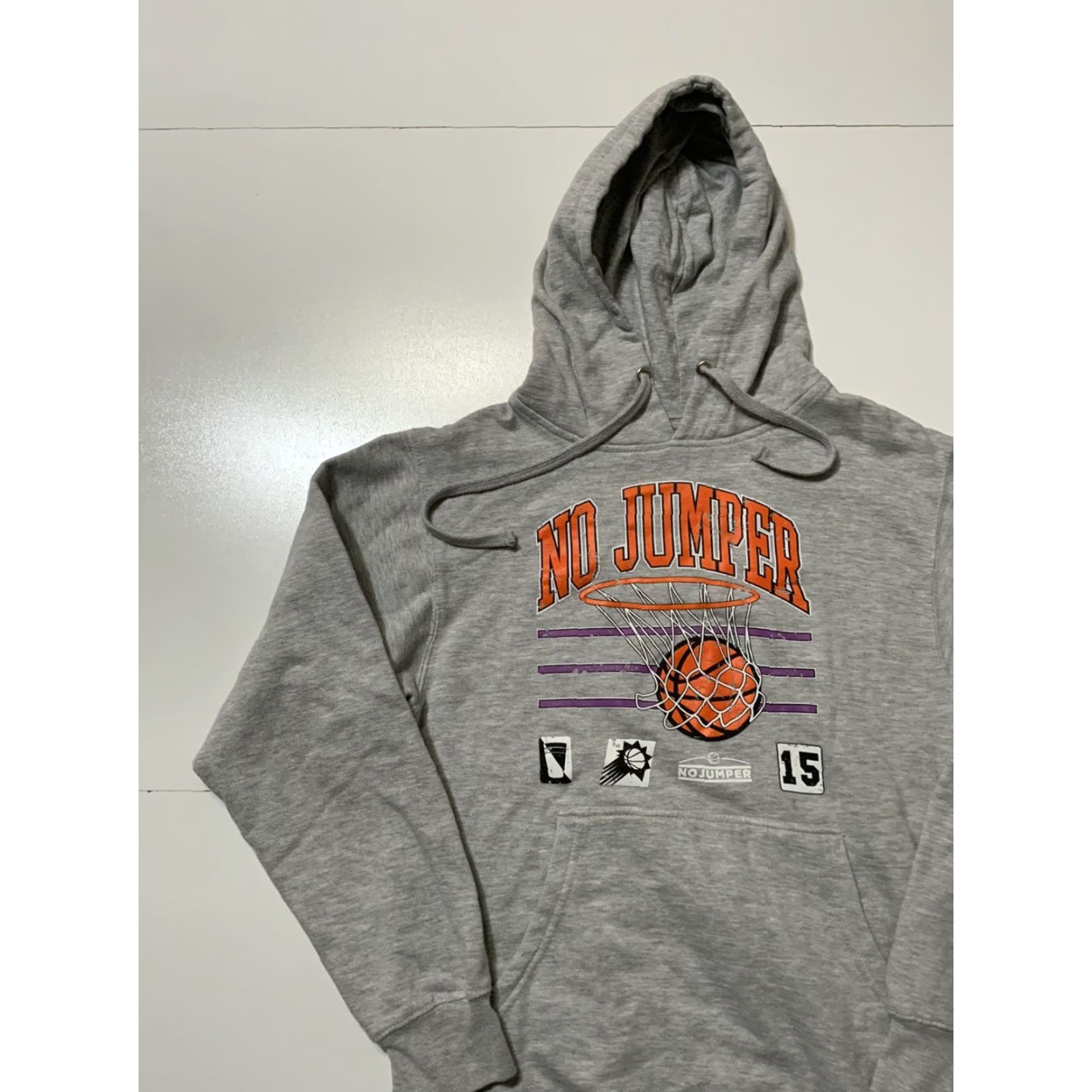 Vintage VINTAGE No Jumper Music Podcast Adam22 Talk Show Merch Basketball Grey Hoodie S Mens Size US S / EU 44-46 / 1 - 2 Thumbnail