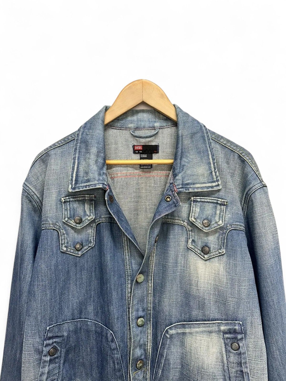 14th Addiction Diesel Denim Oversized Jacket Vintage Y2K Streetwear Style Size US M / EU 48-50 / 2 - 2 Thumbnail