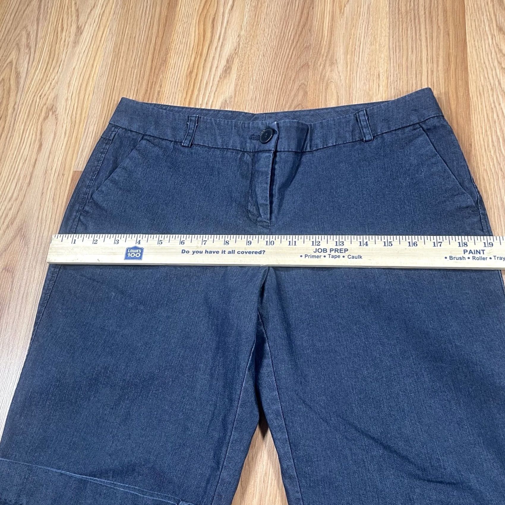 Vintage VINTAGE New York & Company Jeans Womens 4 Flare Leg Mid Rise Stretch Blue Denim Pants Jeans Size 27" / US 4 / IT 40 - 5 Thumbnail