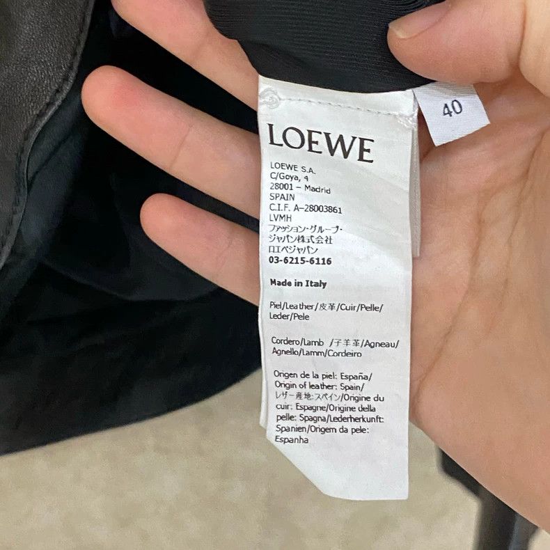 Loewe LOEWE Logo leather coat with black back Size XS / US 0-2 / IT 36-38 - 6 Thumbnail