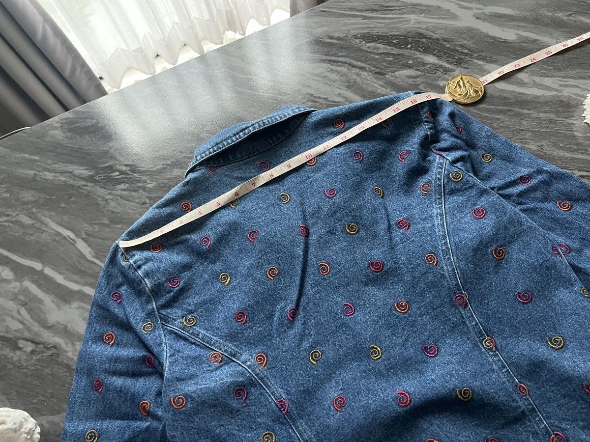 Arts & Science Samantha Edwards : Denim Jacket Spiral Embroider Multi Color Size ONE SIZE - 13 Thumbnail