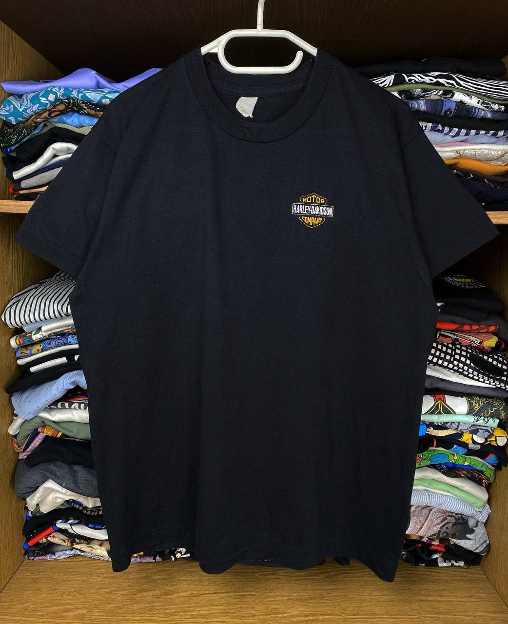 Harley Davidson Vintage Harley Davidson 80s Embroidered Screen Stars Tee Size US L / EU 52-54 / 3 - 1 Thumbnail