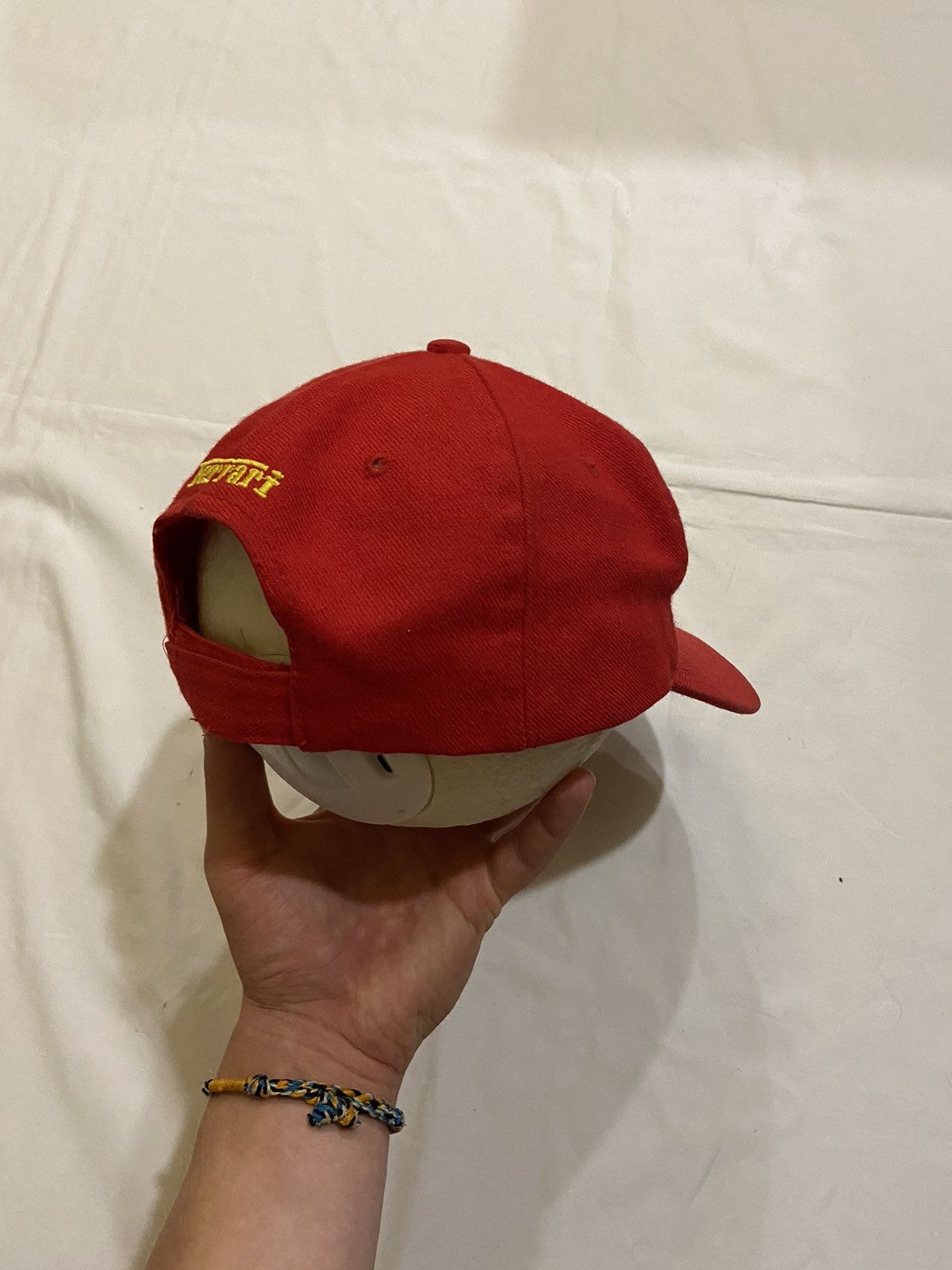 Ferrari × Vintage Vintage Ferrari red 90’s Y2K racing streetwear hat cap f-1 Size ONE SIZE - 5 Thumbnail