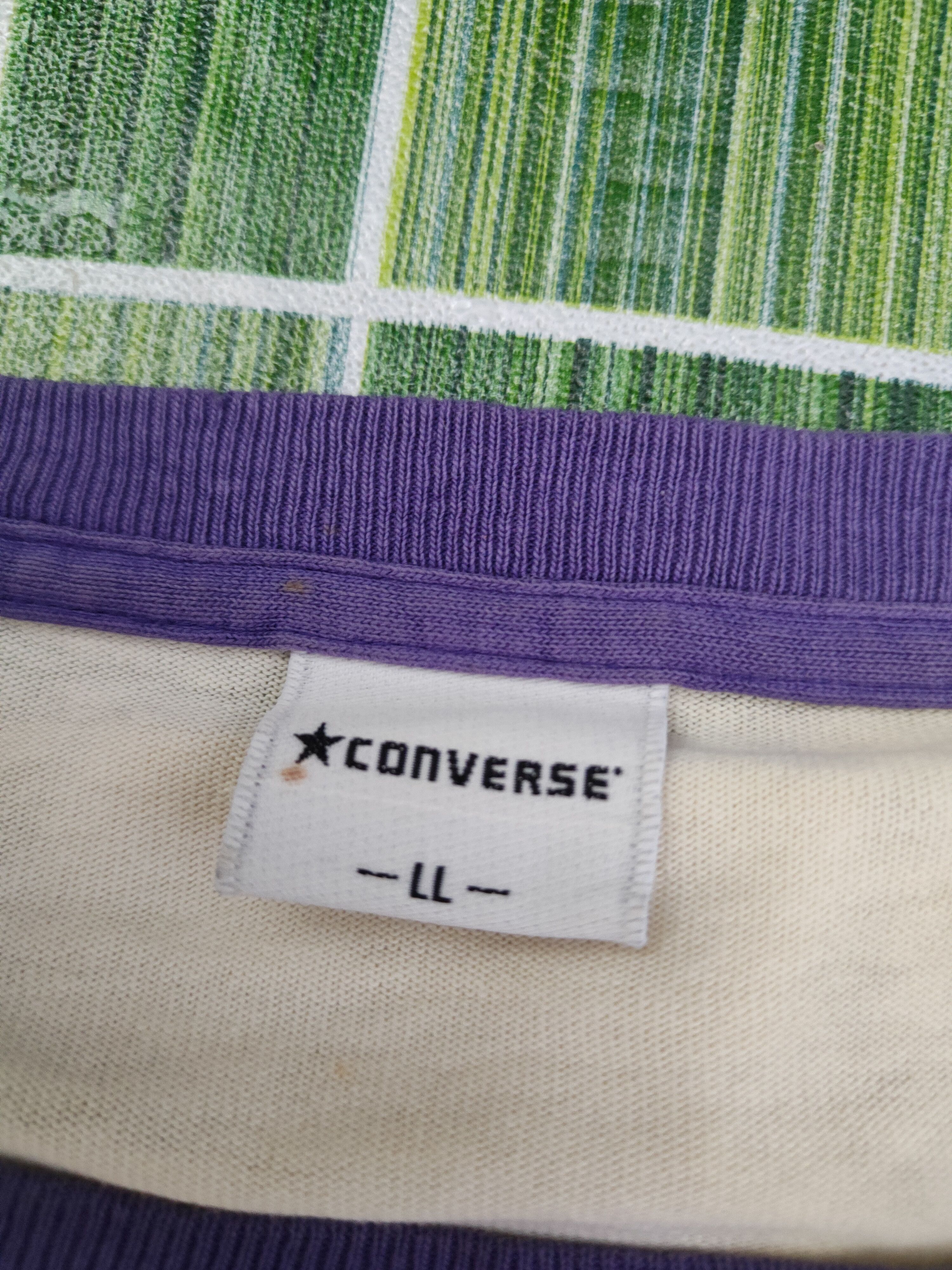 Converse DL Converse Purple White Long Sleeve T-shirts #1396 Size US L / EU 52-54 / 3 - 12 Thumbnail
