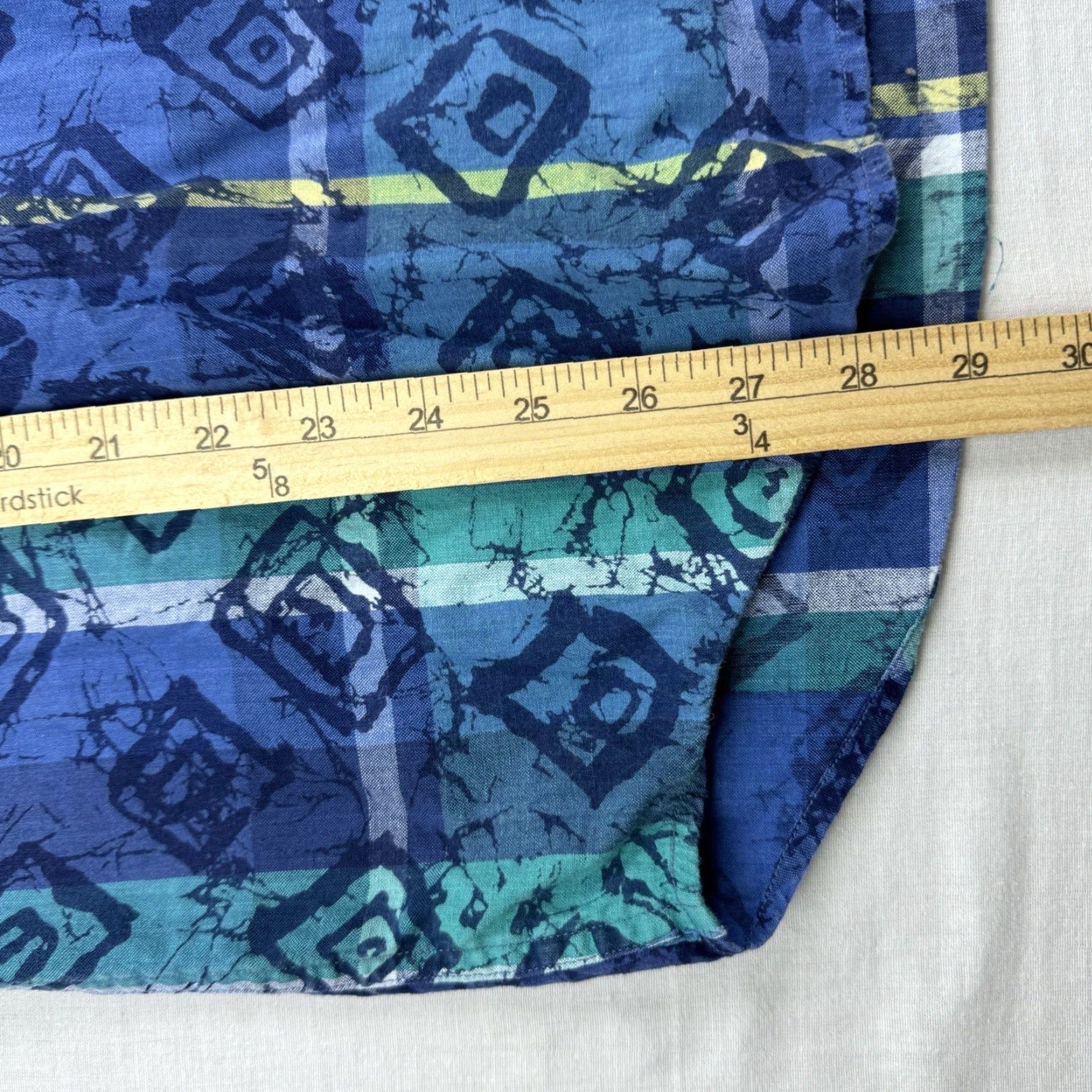 Eddie Bauer VINTAGE Eddie Bauer Button-Up Shirt Adult Medium Blue Tropical Hawaiian Tribal 90s Mens Size US M / EU 48-50 / 2 - 5 Thumbnail