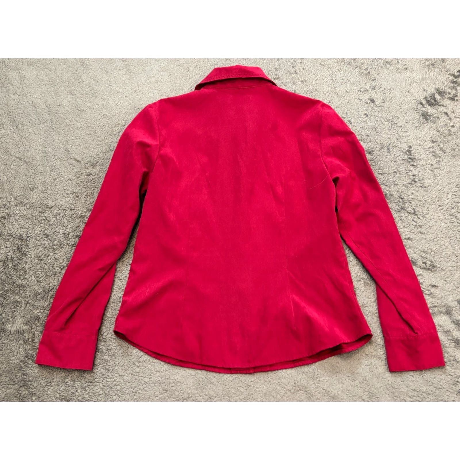 Talbots Talbots Shirt Womens PS Petite Small Pink Long Sleeve Pleated Button Up Top Size S / US 4 / IT 40 - 5 Thumbnail