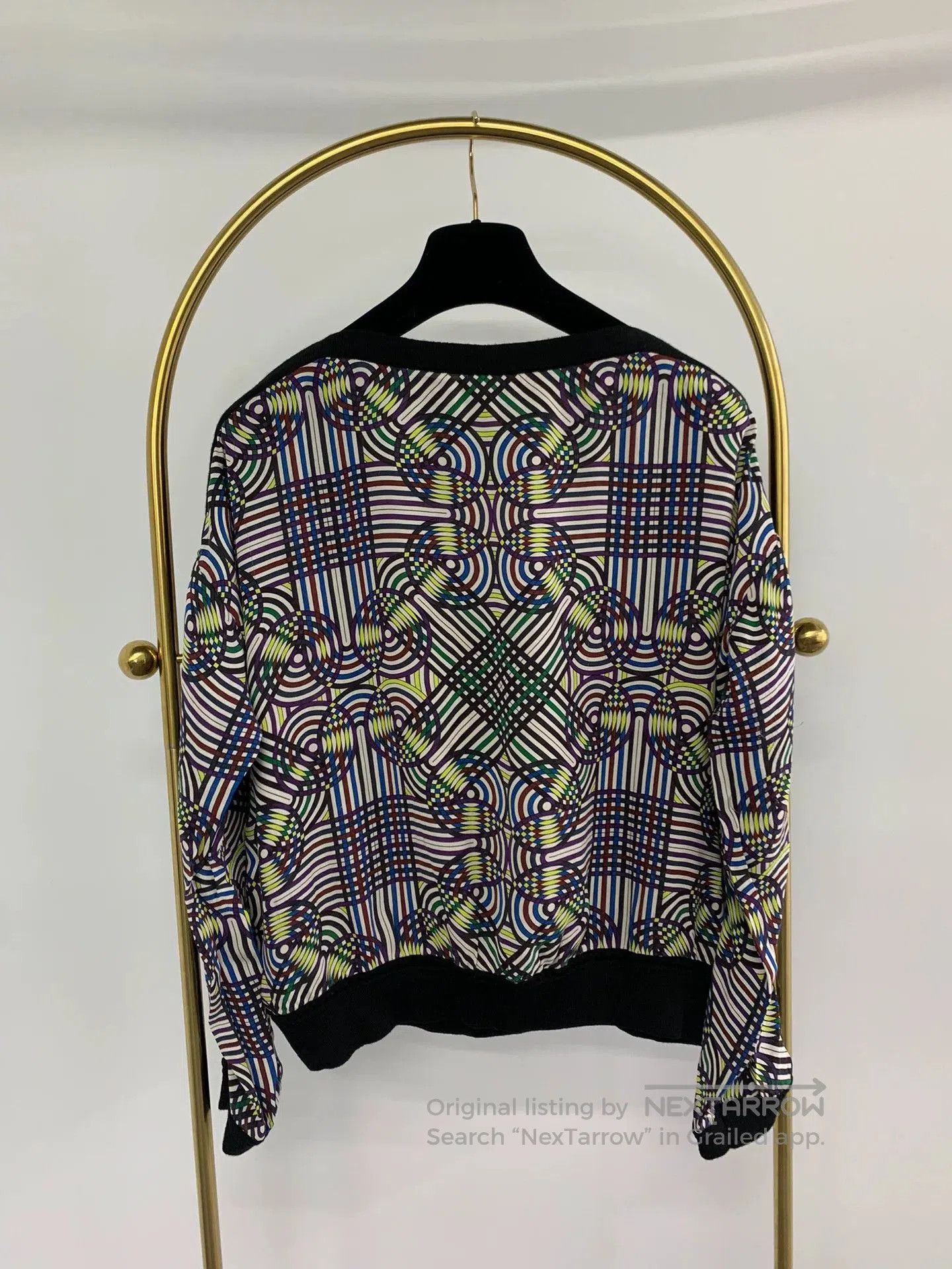 Hermes Hermes White Silk Printed Top. Size US M / EU 48-50 / 2 - 3 Thumbnail