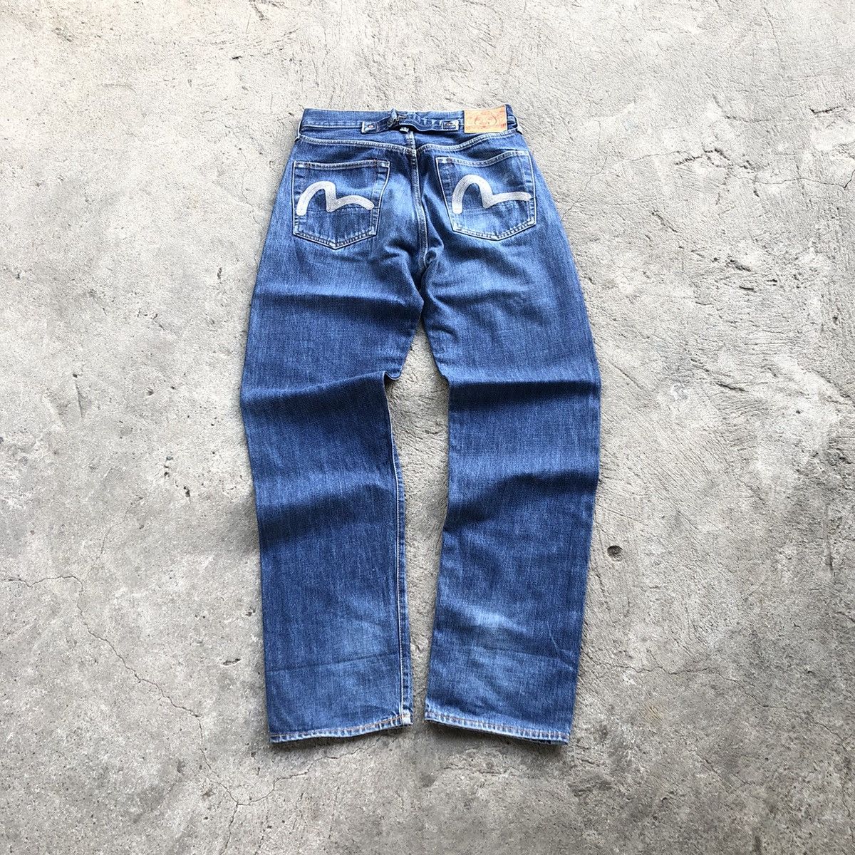 Evisu Embroidered Seagull Selvedged Pants