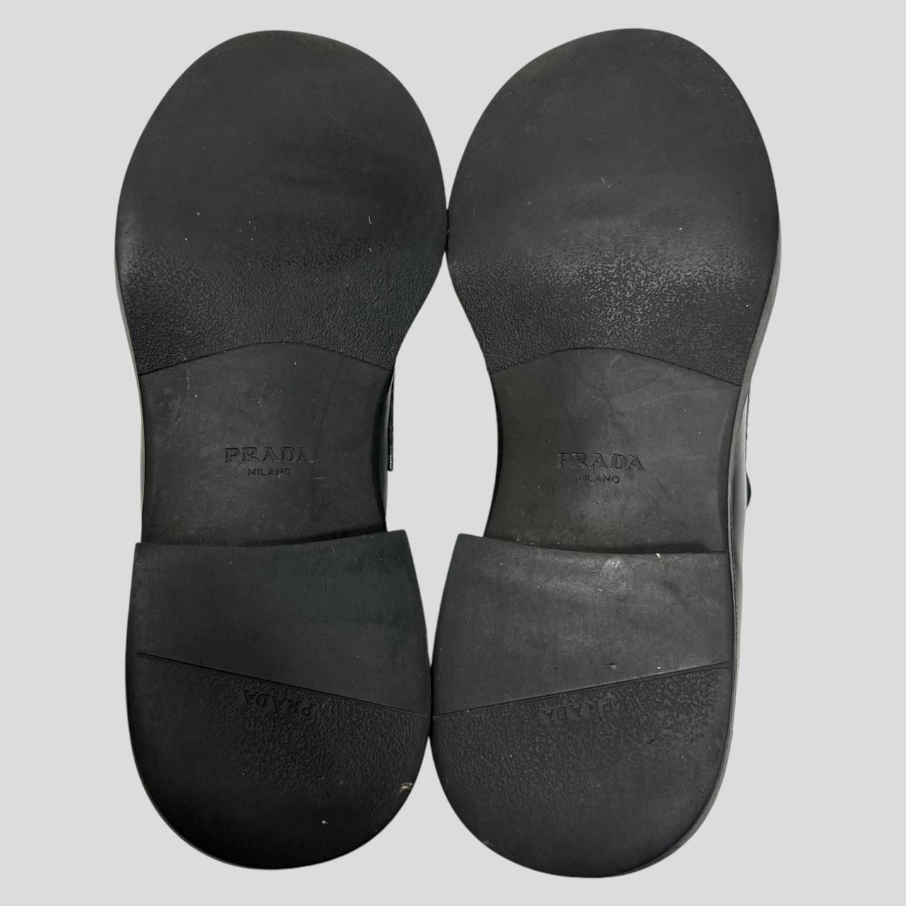 Prada Prada Milano 2021 Black Brushed Leather Loafers - UK11/11.5 Size US 12 / EU 45 - 4 Thumbnail