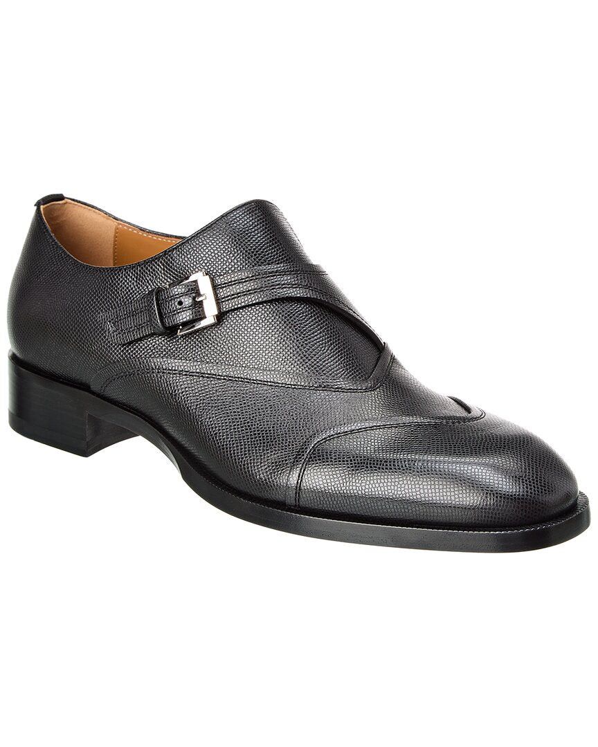 Christian Louboutin o1s1wg110924 Boabi Monk Falt Shoes in Black Size US 12 / EU 45 - 1 Thumbnail