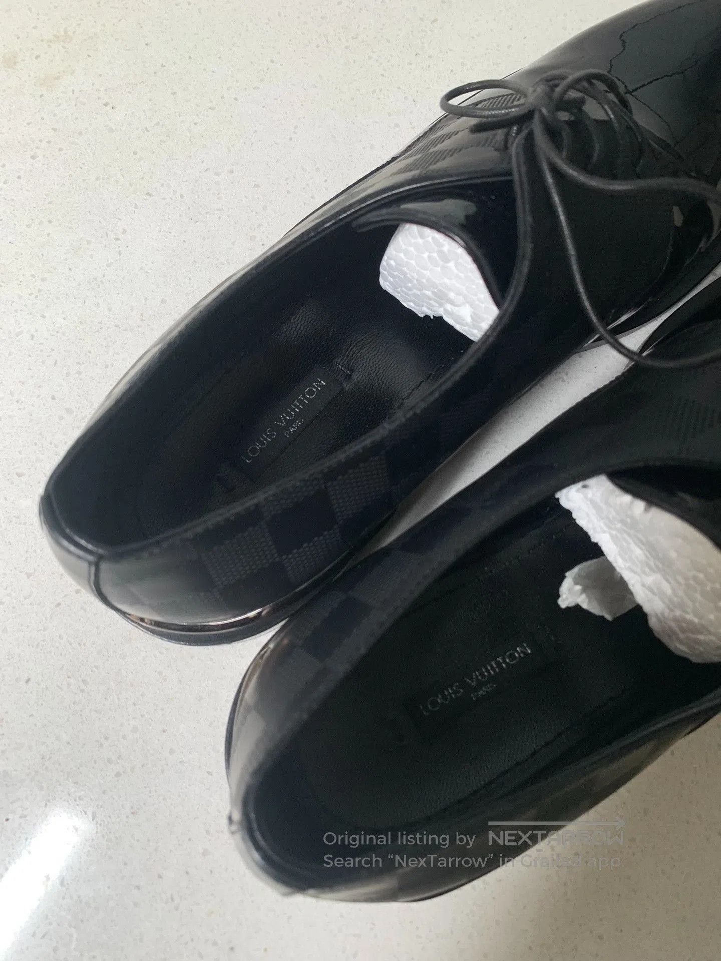 Louis Vuitton Louis Vuitton Damier Patent Leather Shoes. Size US 6.5 / EU 39-40 - 6 Thumbnail