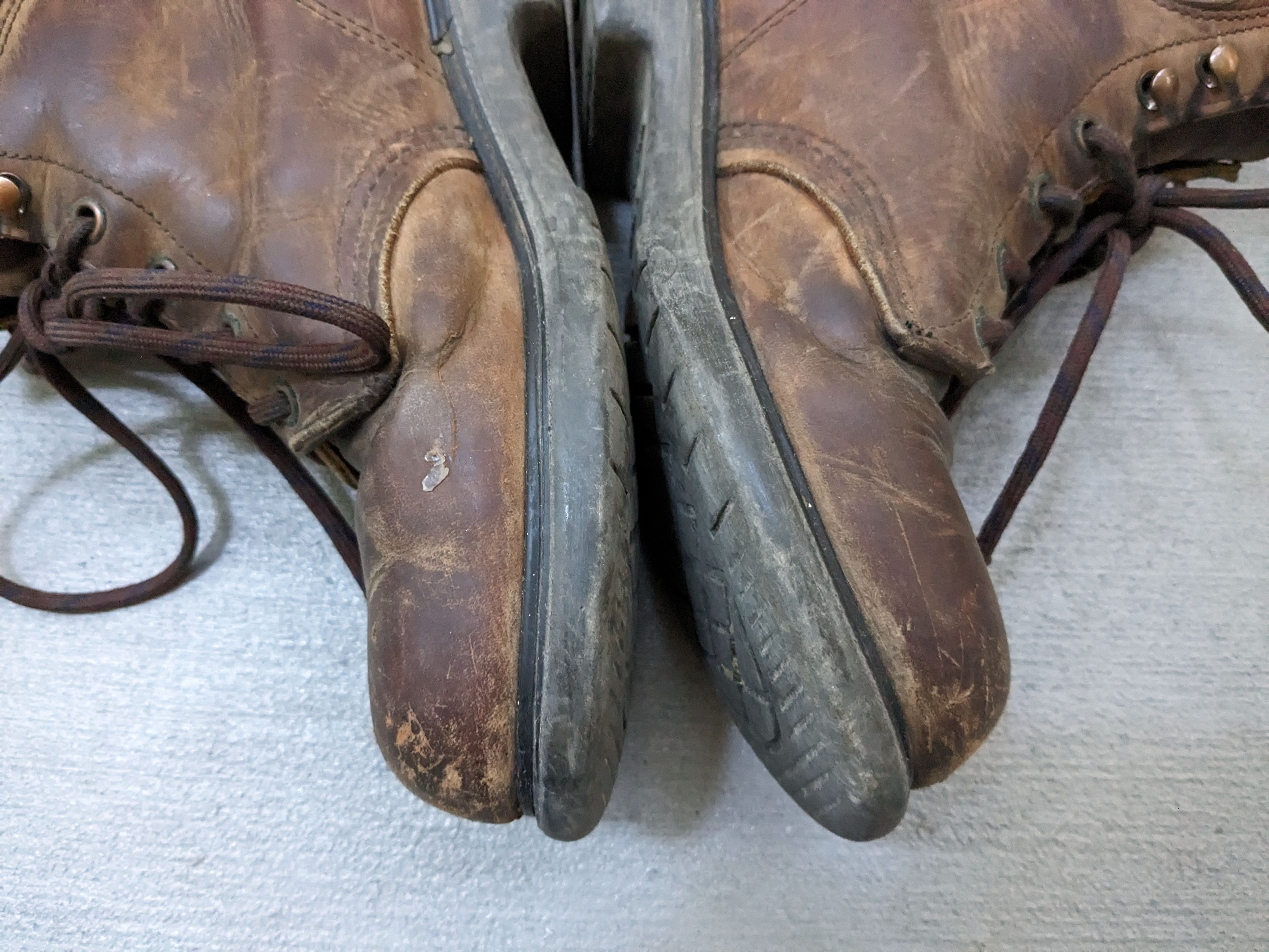 Red Wing × Vintage Vintage Red Wings Work Boots 6 D Combat Brown Leather Size US 6 / EU 39 - 7 Thumbnail