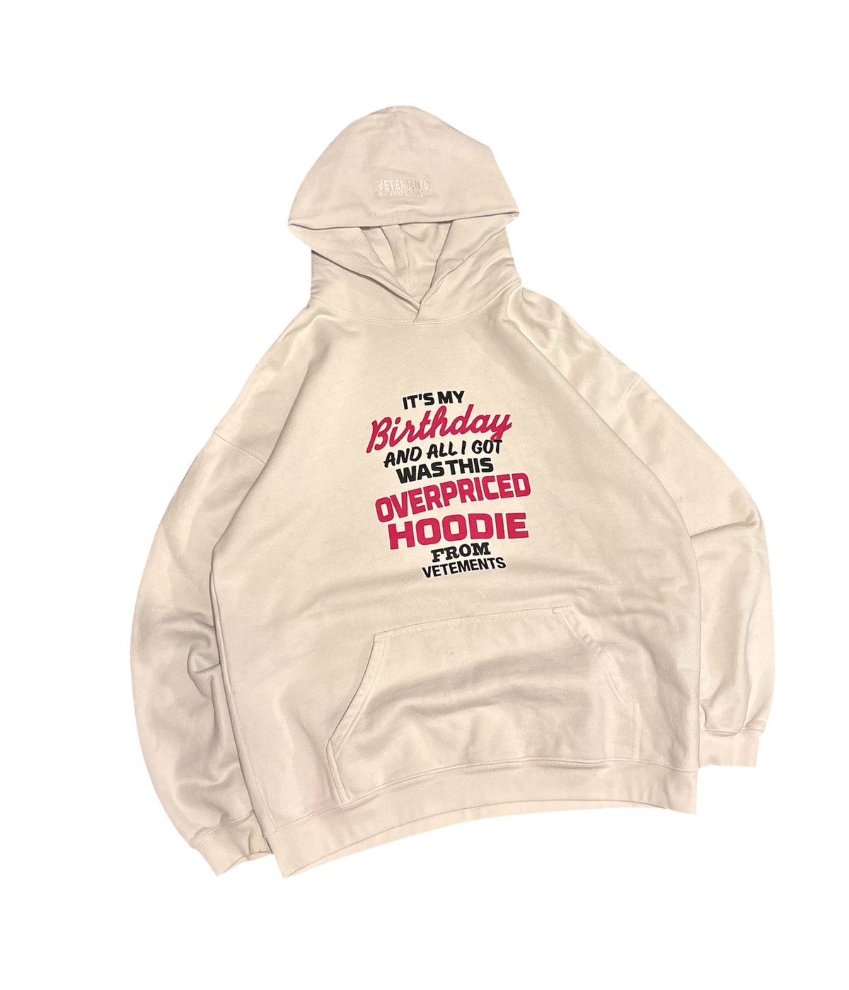 Vetements Vetements Overpriced Birthday Hoodie (Denma) Size US XS / EU 42 / 0 - 1 Thumbnail