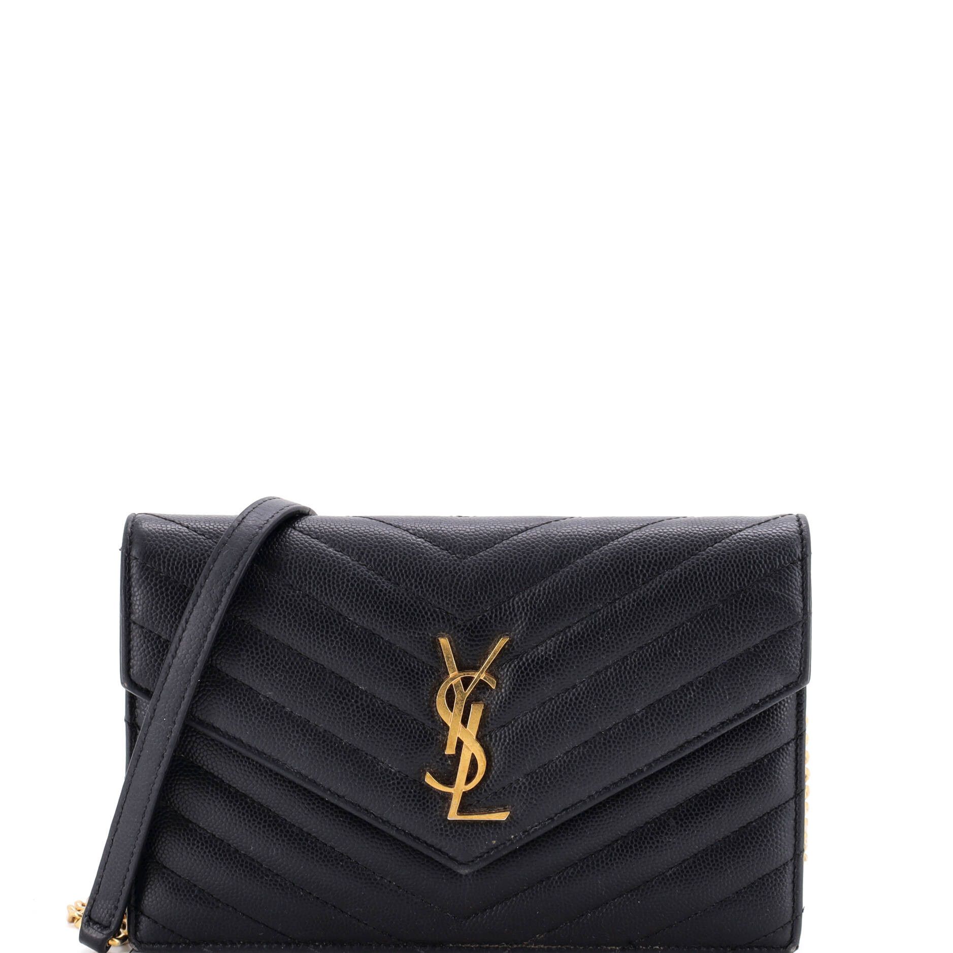 Saint Laurent Paris Classic Monogram Wallet on Chain Size ONE SIZE - 1 Thumbnail