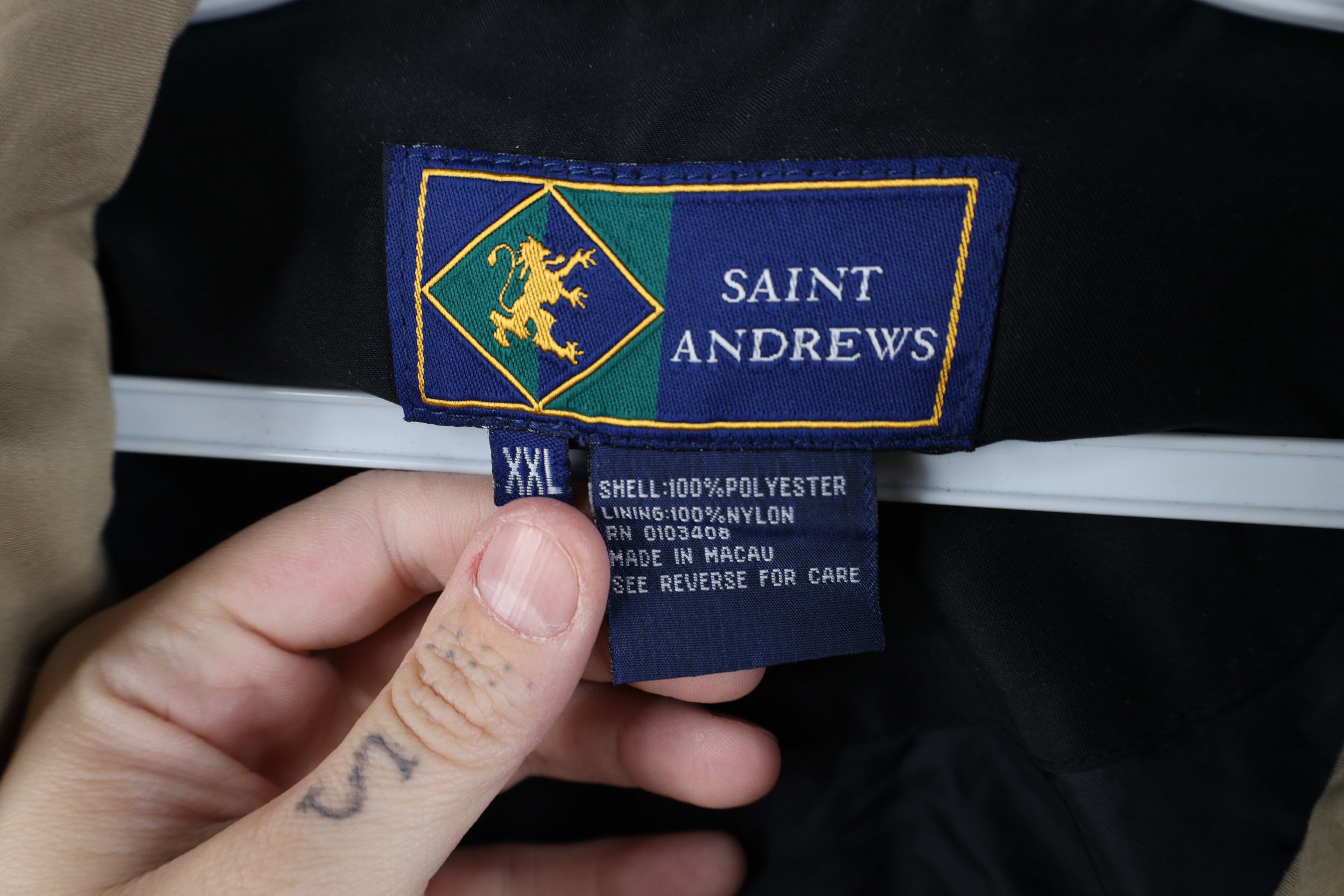Vintage Vintage Saint Andrews Zip Off Golf Windbreaker Rain Jacket Size US XXL / EU 58 / 5 - 9 Thumbnail