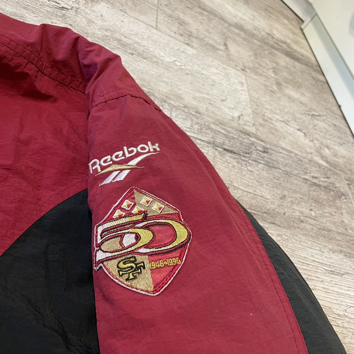 NFL × Reebok × Vintage San Francisco 49ers Vintage 90s Reebok Puffer Jacket Size US XL / EU 56 / 4 - 3 Thumbnail