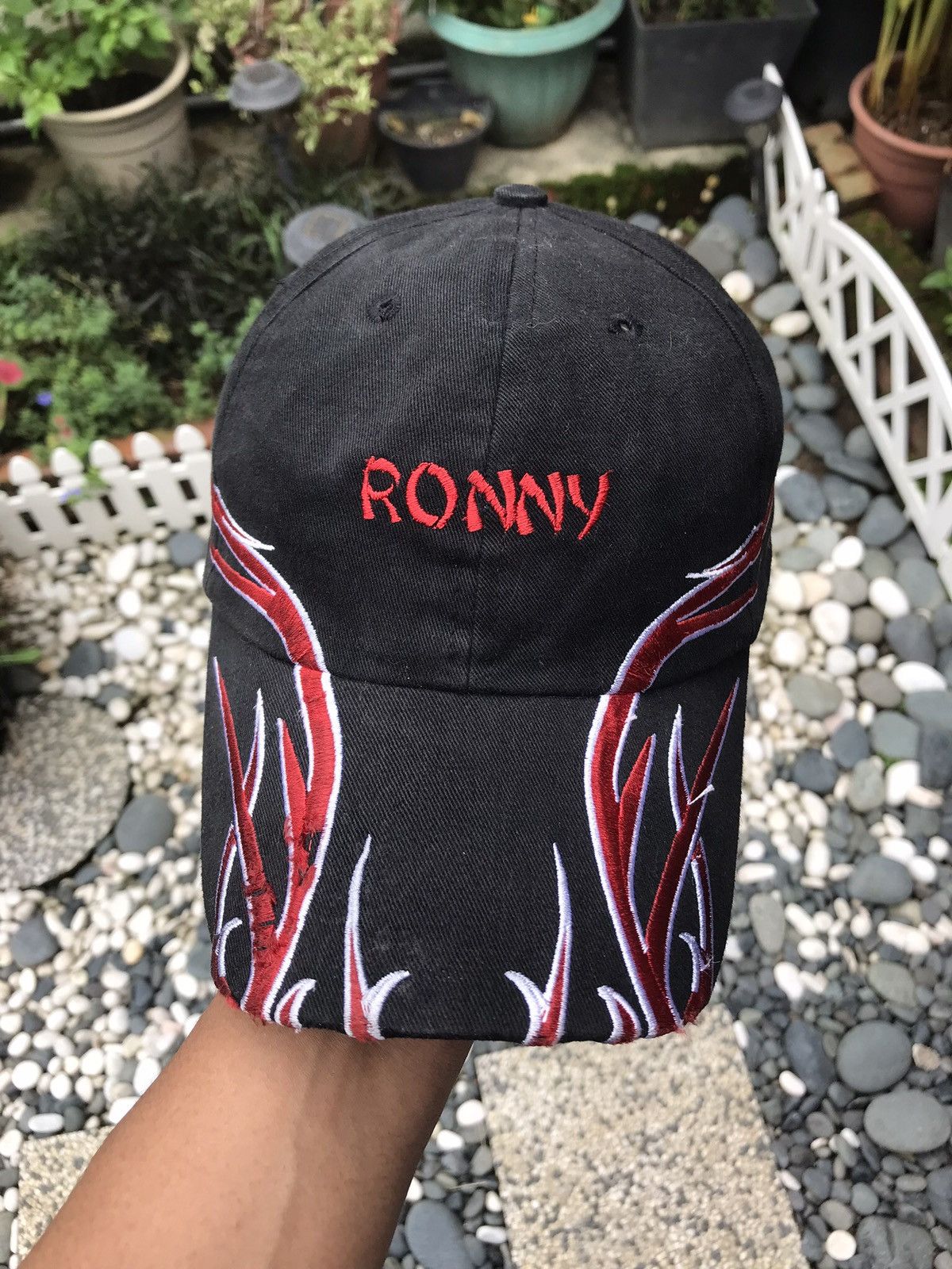 Japanese Brand ACCEPT OFFER 💥 VINTAGE EMBROIDERY FLAMES CAP HAT Size ONE SIZE - 2 Thumbnail