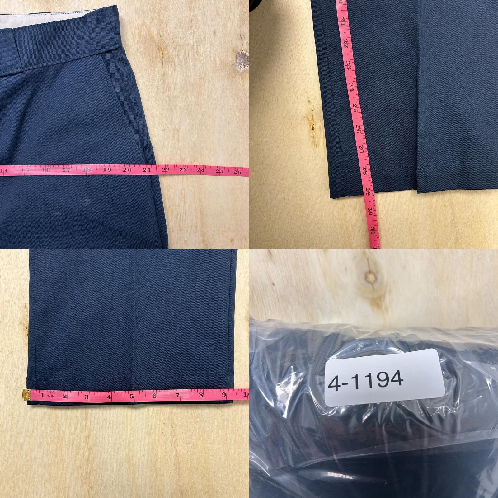 Dickies Dickies Pants Mens 36x29 Blue Chino Straight Leg Classic Fit Workwear Twill Size US 36 / EU 52 - 8 Thumbnail