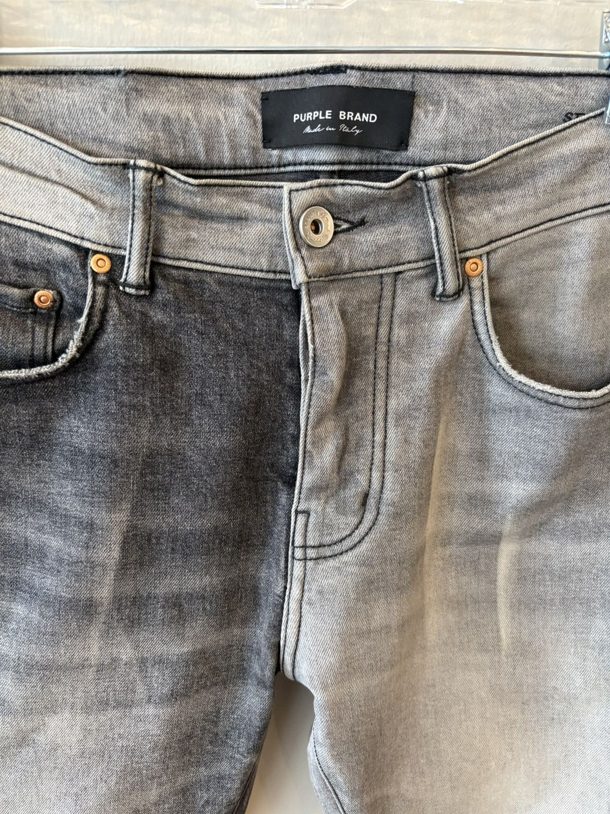 Purple × Purple Brand Purple Brand Limited Edition Two Tone Black Jeans Size US 32 / EU 48 - 3 Thumbnail