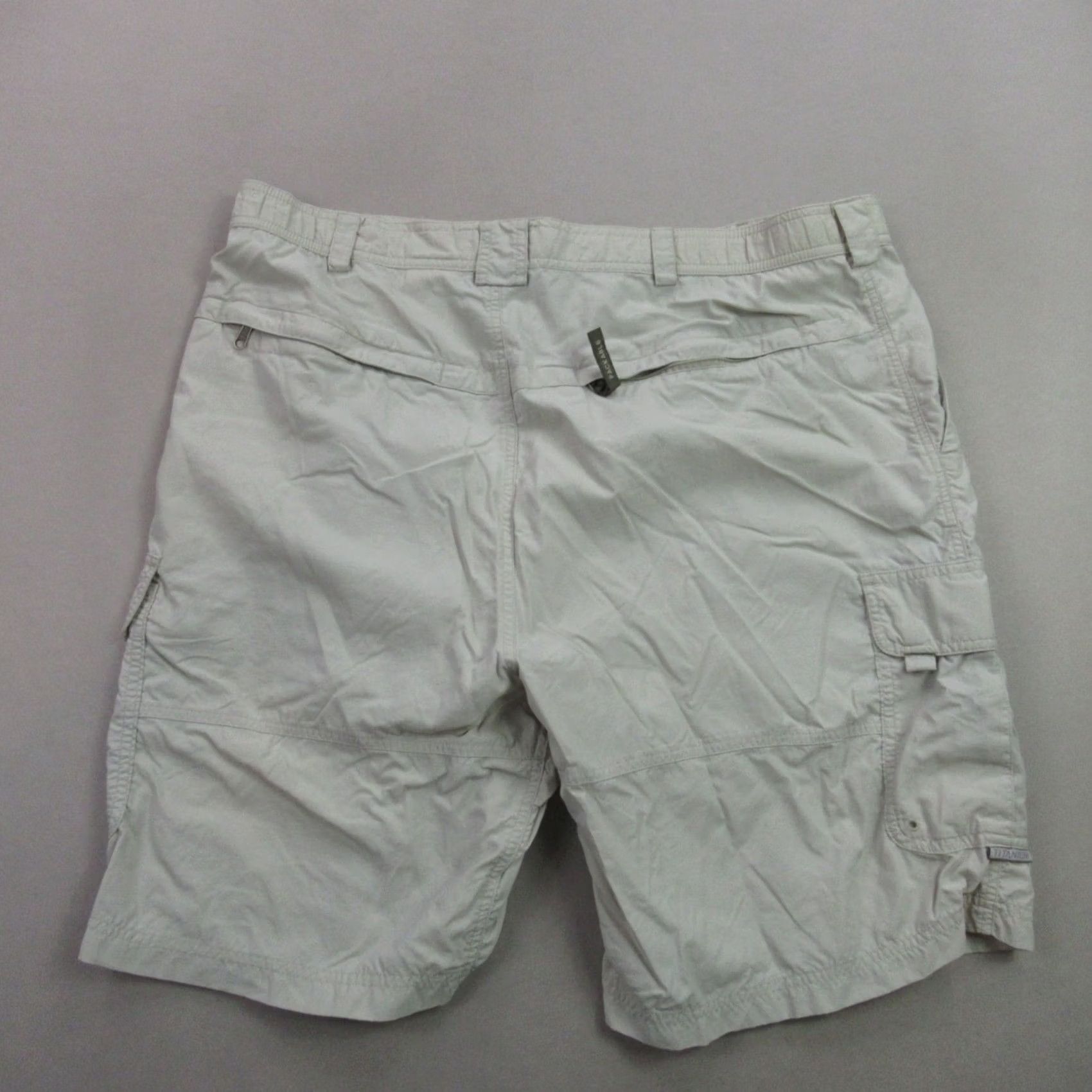 Vintage Columbia Cargo Shorts Mens Large Ivory Lightweight Outdoors Button Pocket Size US 33 - 5 Thumbnail