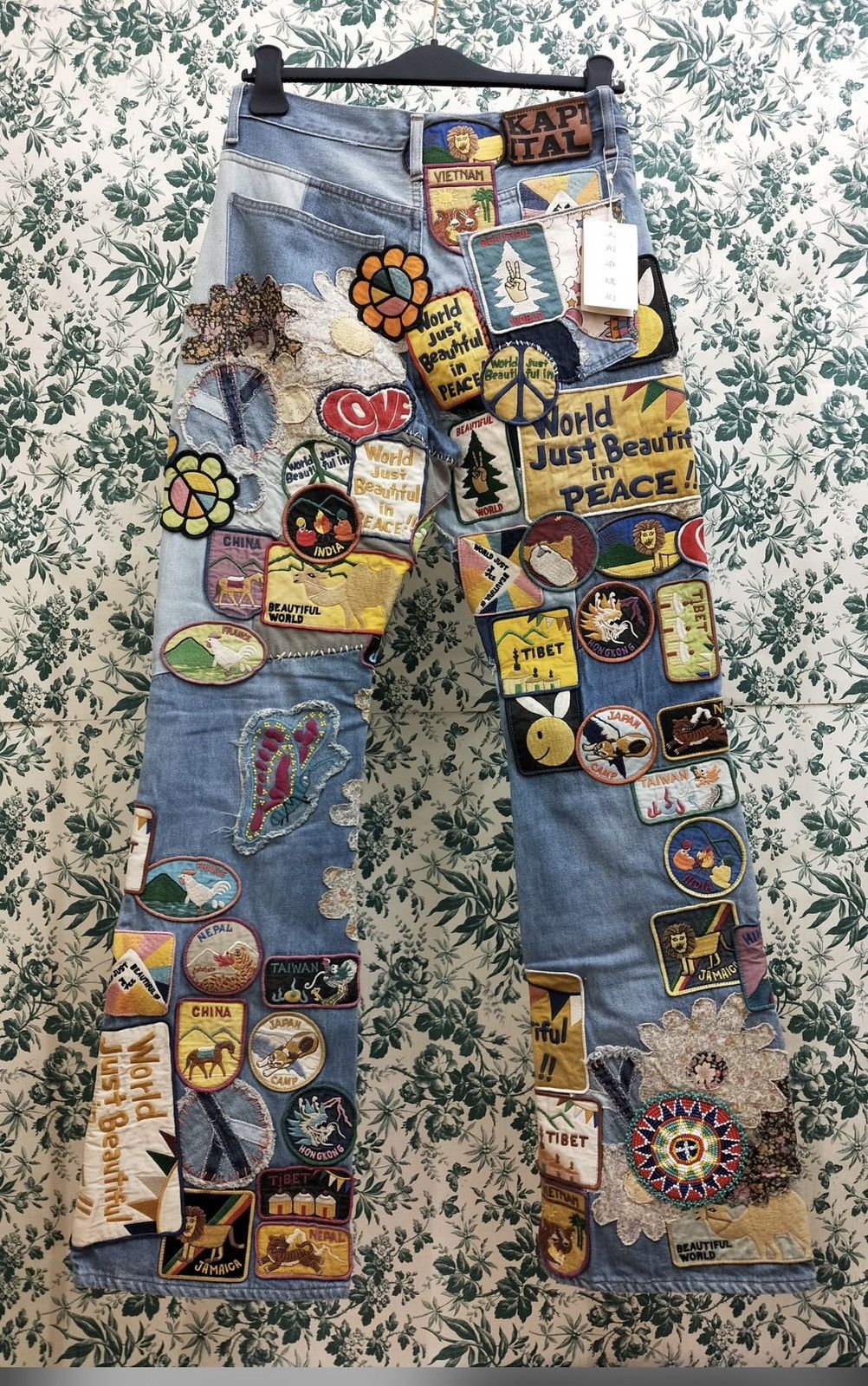 Kapital × Kapital Kountry 12.5oz Denim 5P Rat Flare Pants Size US 32 / EU 48 - 6 Thumbnail