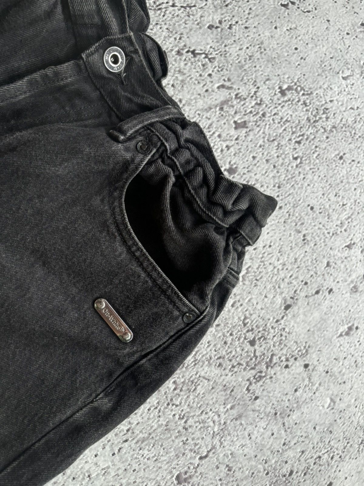 Off-White Off-white Black Denim Size US 29 - 8 Thumbnail