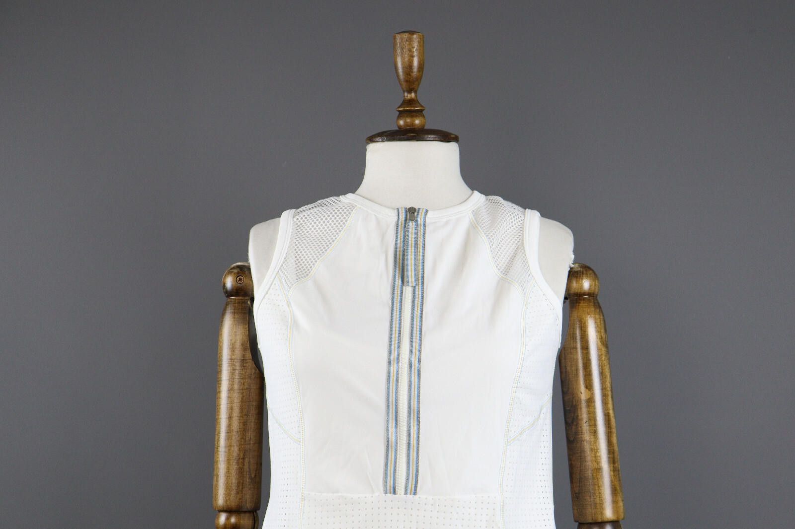 Designer Ladies Marc Cain White Sports Strap Tank Top Dress Size 3 Size M / US 6-8 / IT 42-44 - 4 Thumbnail