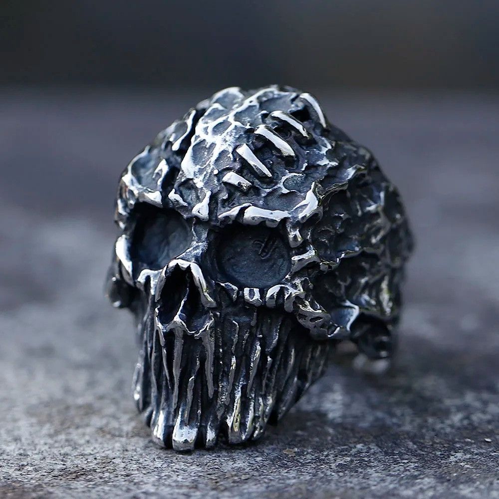 Jewelry Devil Skull Ring Streetwear Jewelry Fashion Gift Size ONE SIZE - 9 Thumbnail