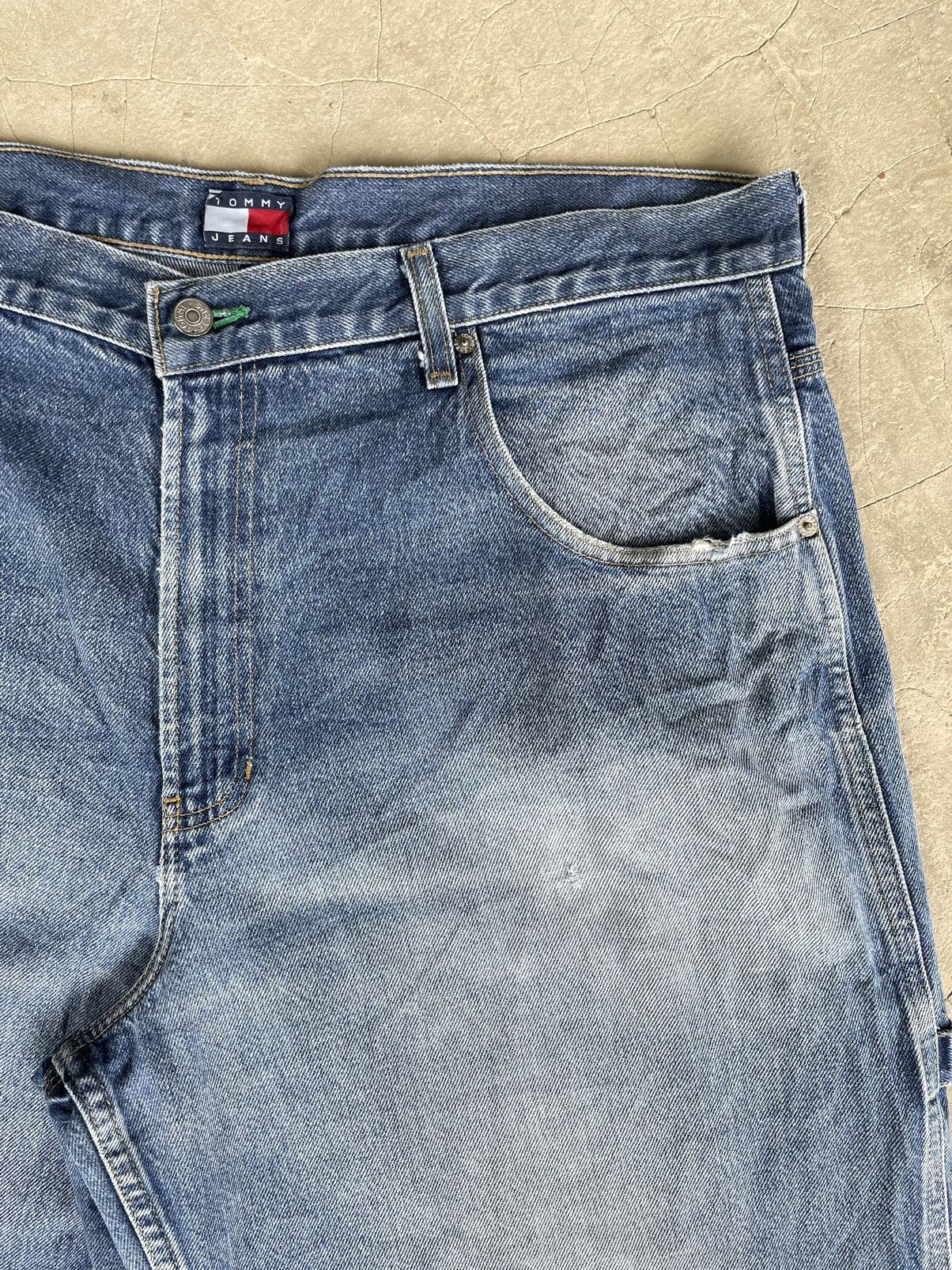 JNCO TOMMY HILLFIGER BAGGY HIP HOP SKATE BIG FLAG CARPENTER JEANS Size US 40 / EU 56 - 5 Thumbnail