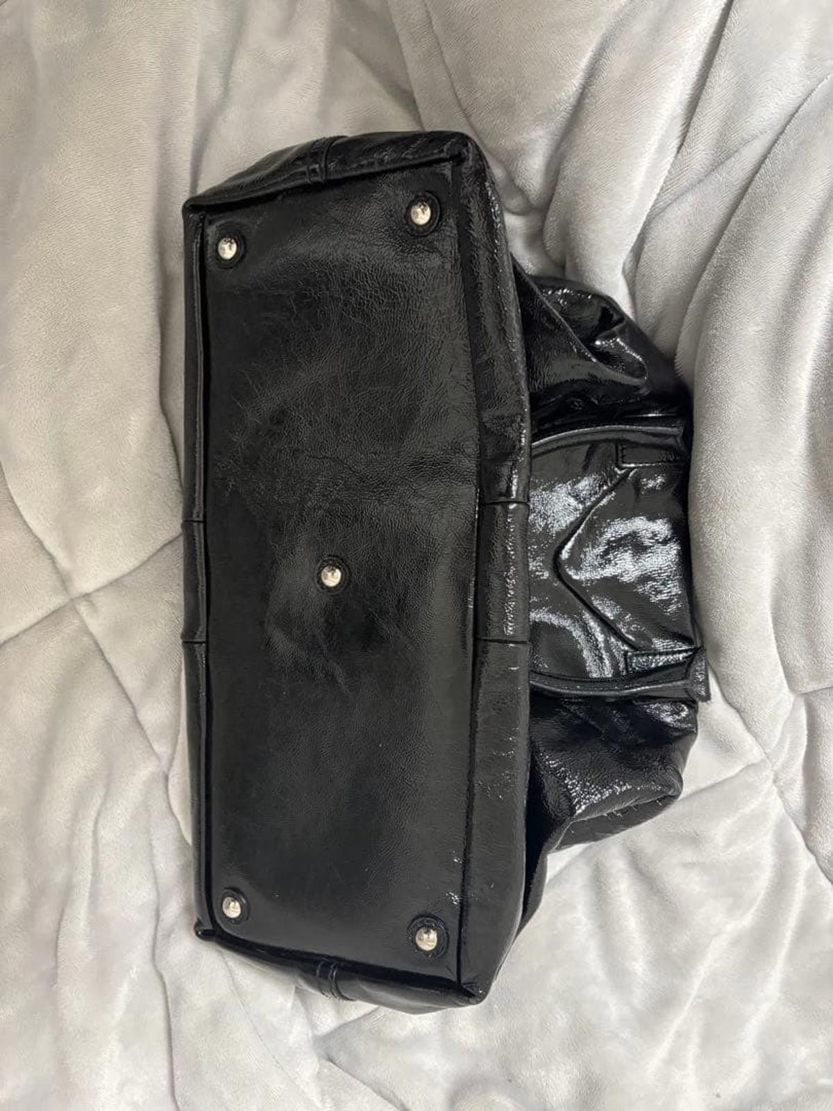 Saint Laurent Paris Saint Laurent - Black Patent Leather Handbag Size ONE SIZE - 3 Thumbnail