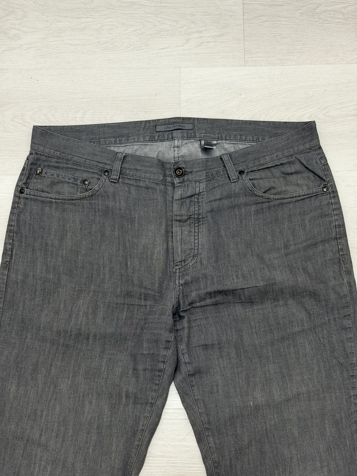 John Varvatos John Varvatos Gray Denim Jeans Size 34R Size US 34 / EU 50 - 7 Thumbnail