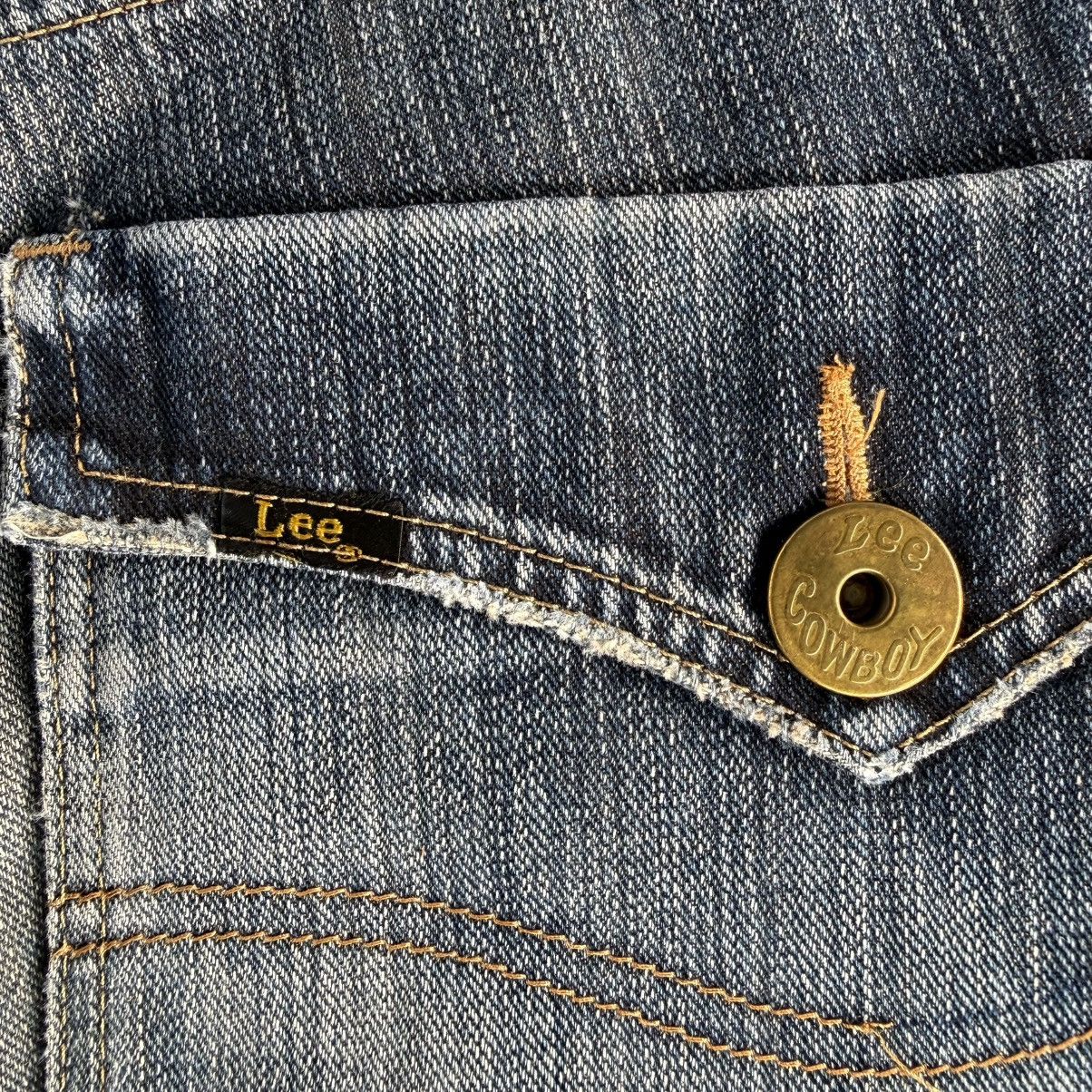 Lee W32x31.5 Vintage Lee Cowboy Twist Leg Ripped Denim Jean Pant Size US 32 / EU 48 - 13 Thumbnail