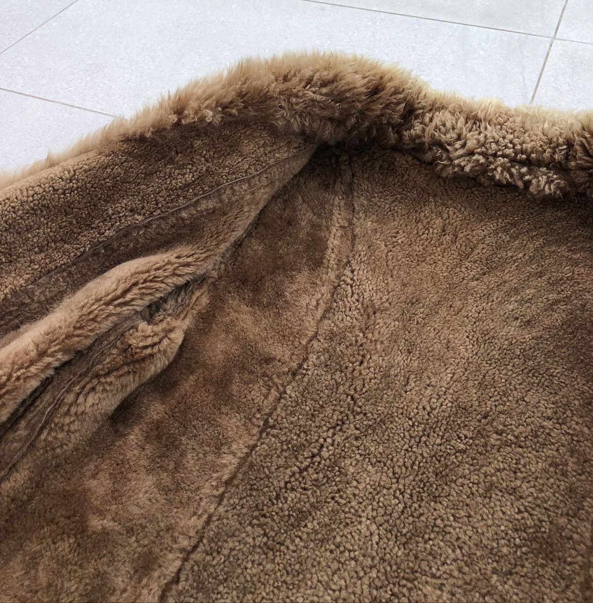 Japanese Brand Vintage Real Leather Sheepskin Fur Coat Made in Spain Size M / US 6-8 / IT 42-44 - 11 Thumbnail