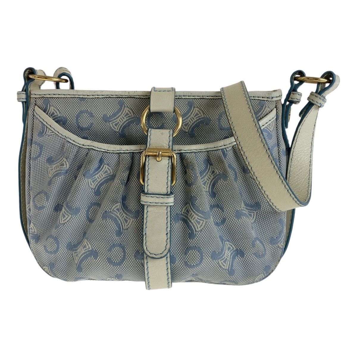 Celine Celine Celine Macadam Canvas Leather Crossbody Bag Canvas Crossbody Bag in Very Good Condition Size ONE SIZE - 1 Thumbnail