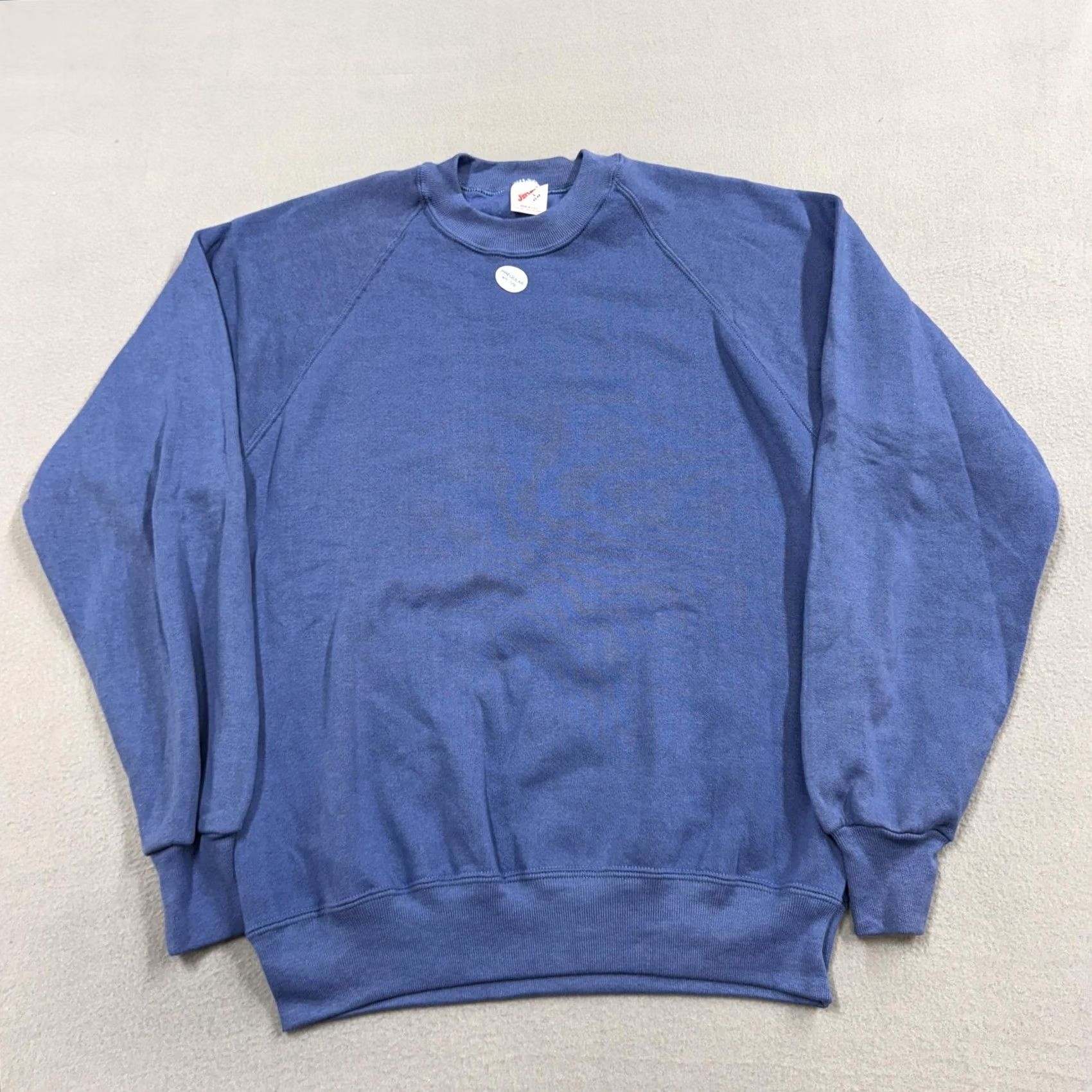 Jerzees VINTAGE Jerzees Sweatshirt Mens L Blue Raglan Crewneck 90s US Made Sweatshirt Men Blue Raglan Crewneck 90s Size US L / EU 52-54 / 3 - 2 Thumbnail